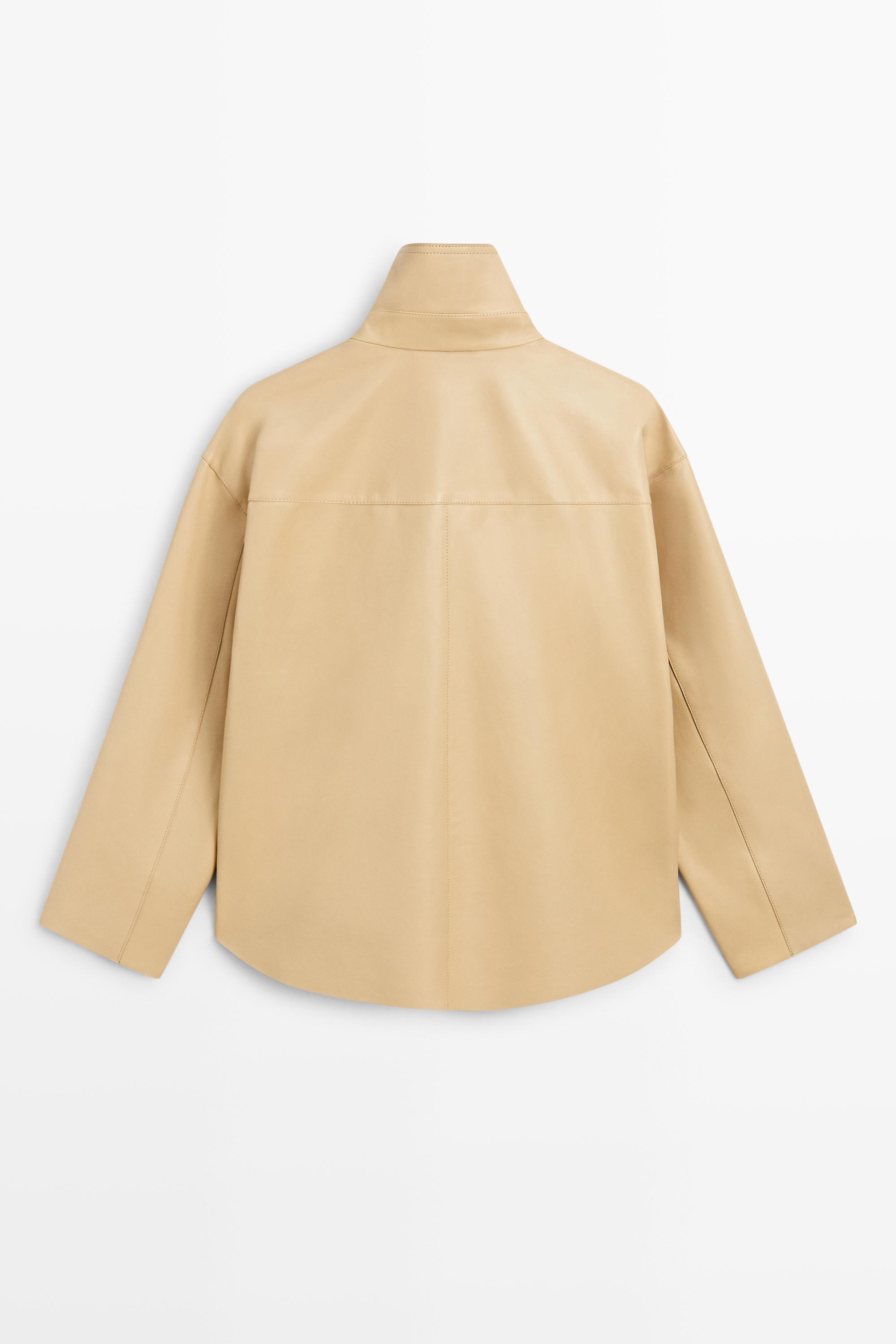 Nappa leather shirt — Vanilla