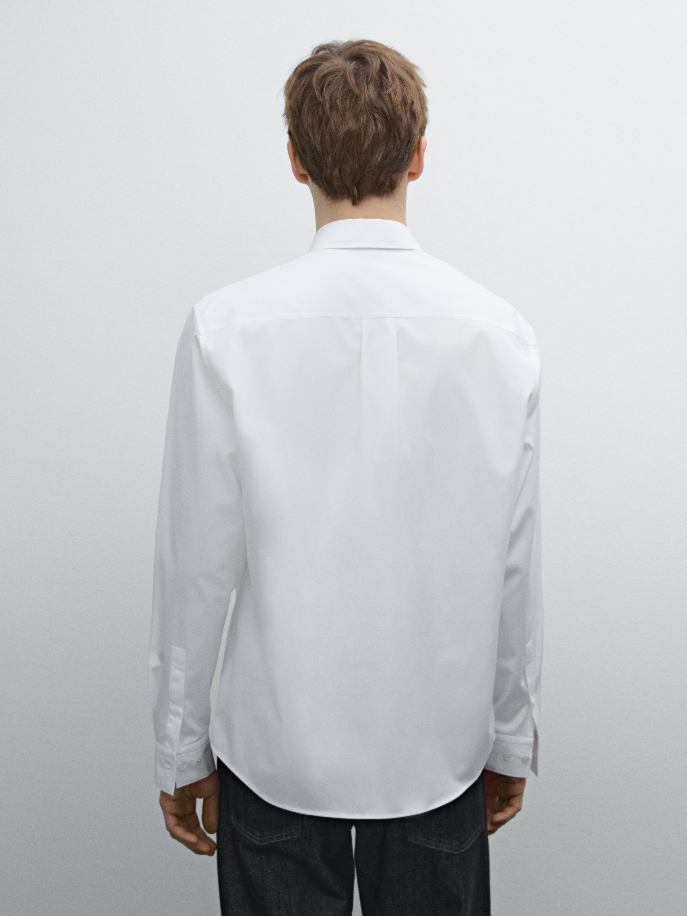 Regular-fit 100% cotton shirt