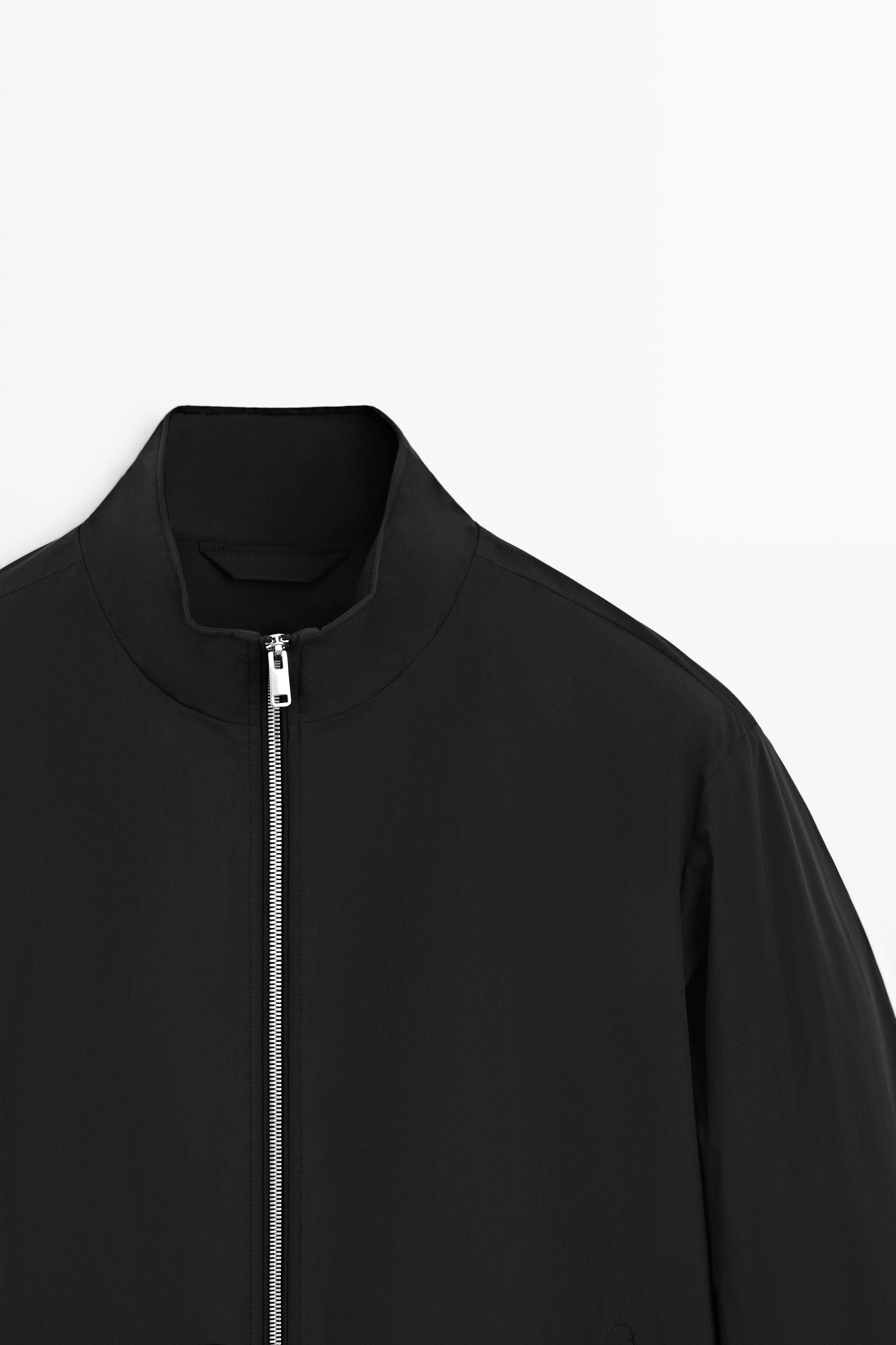 Technical jacket with pocket detail — BLACK