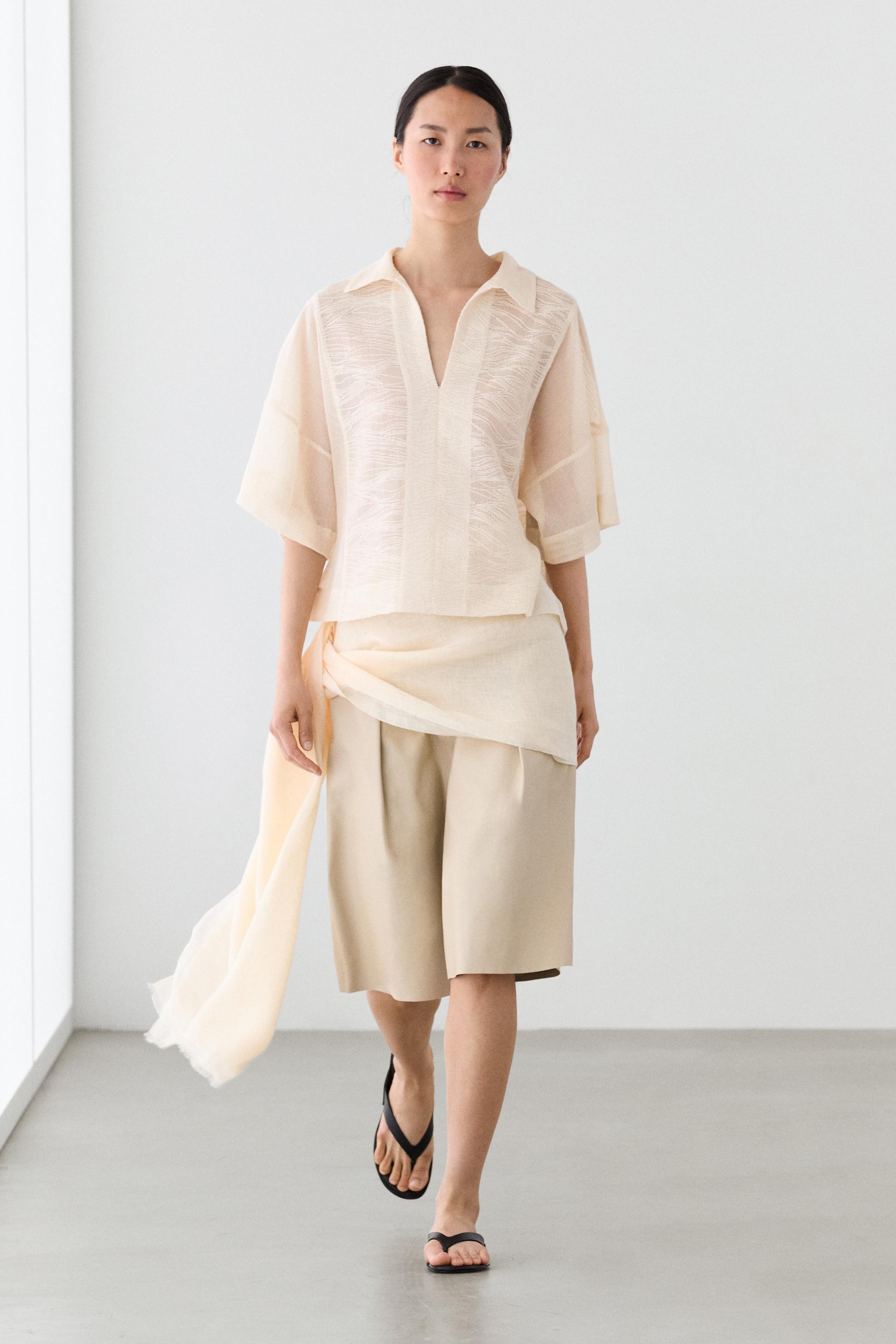 Chemisier polo 100 % coton brodé