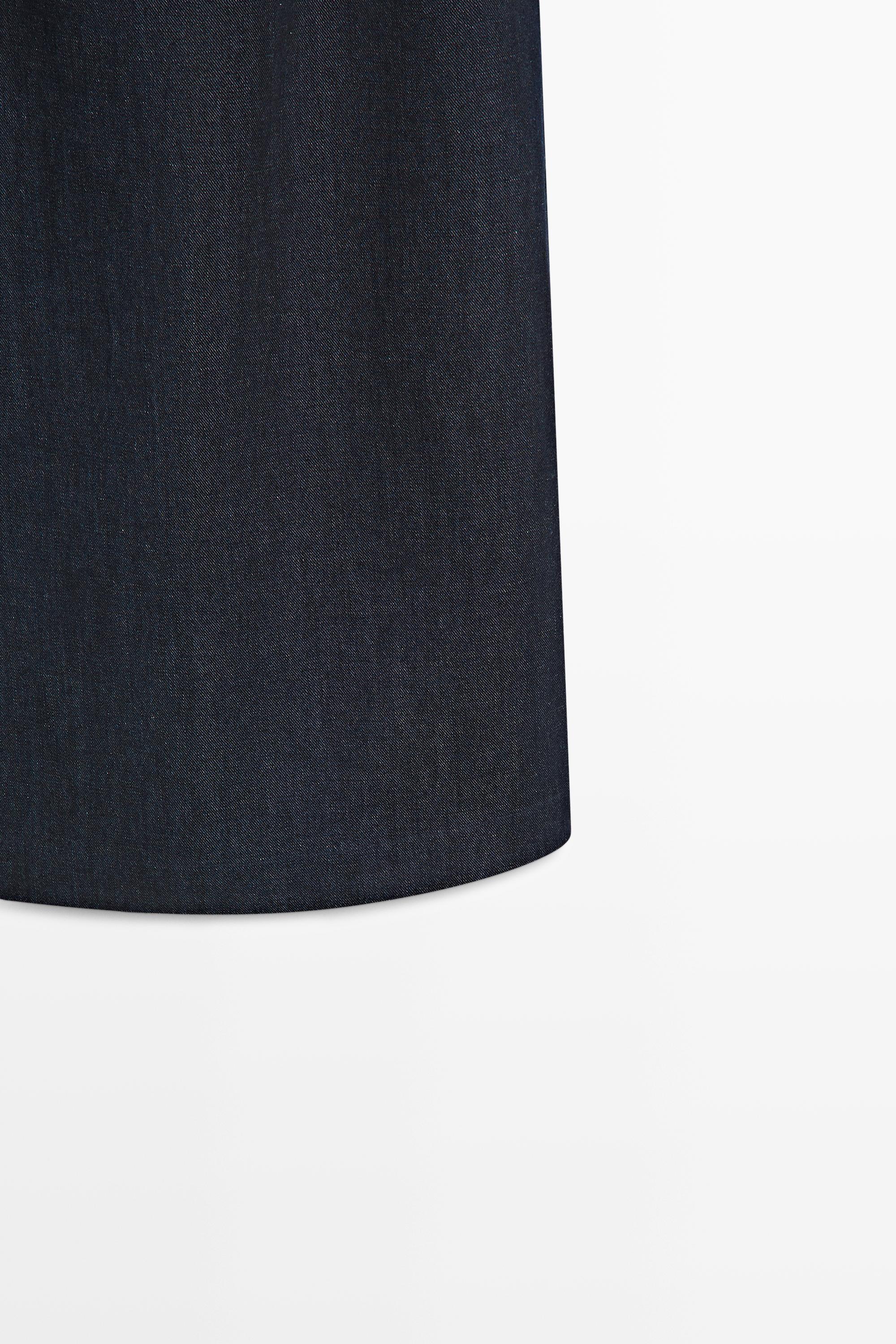 Denim mini dress — DARK BLUE