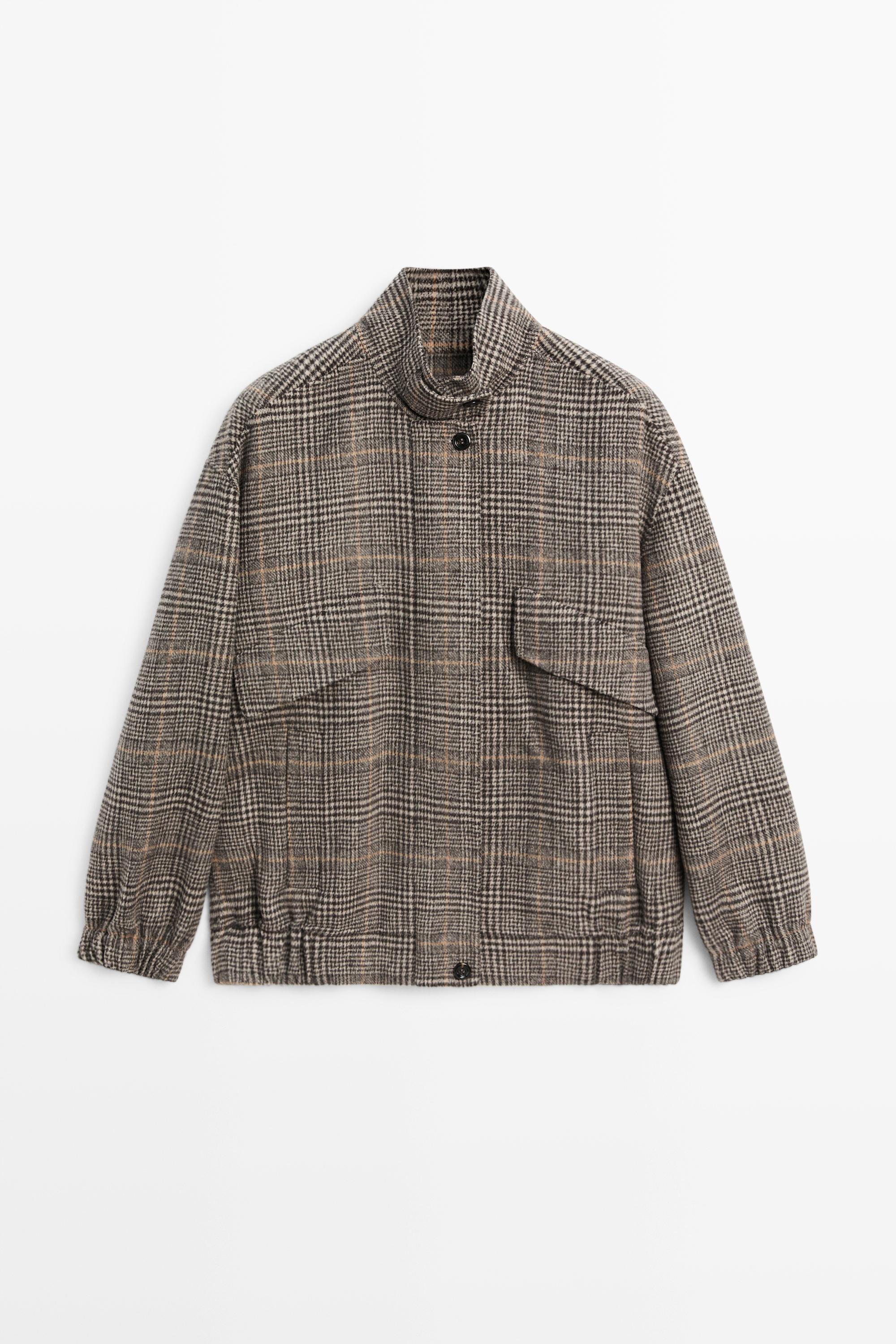 Chaqueta bomber cuadros