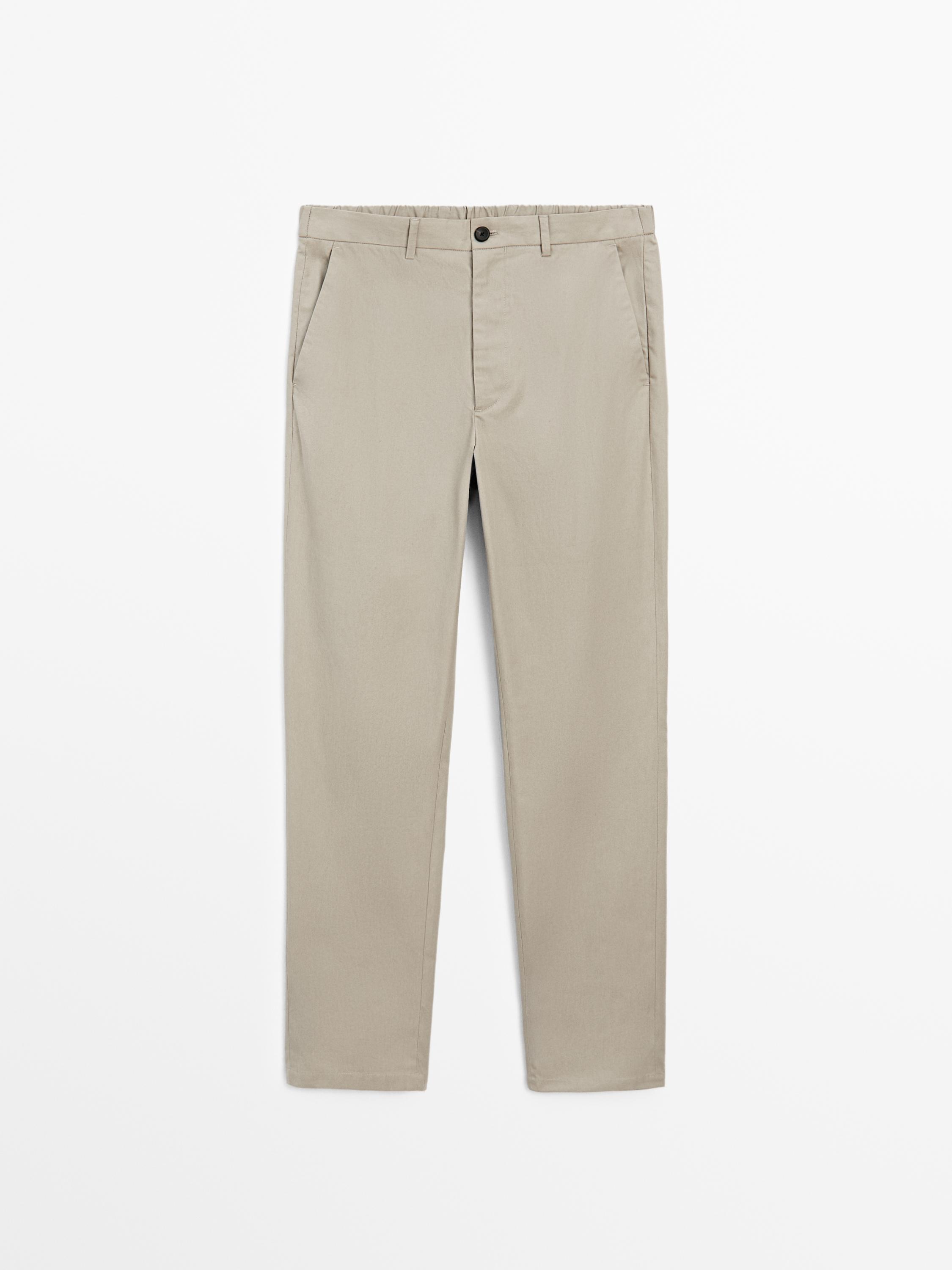 Semi-jogger fit trousers