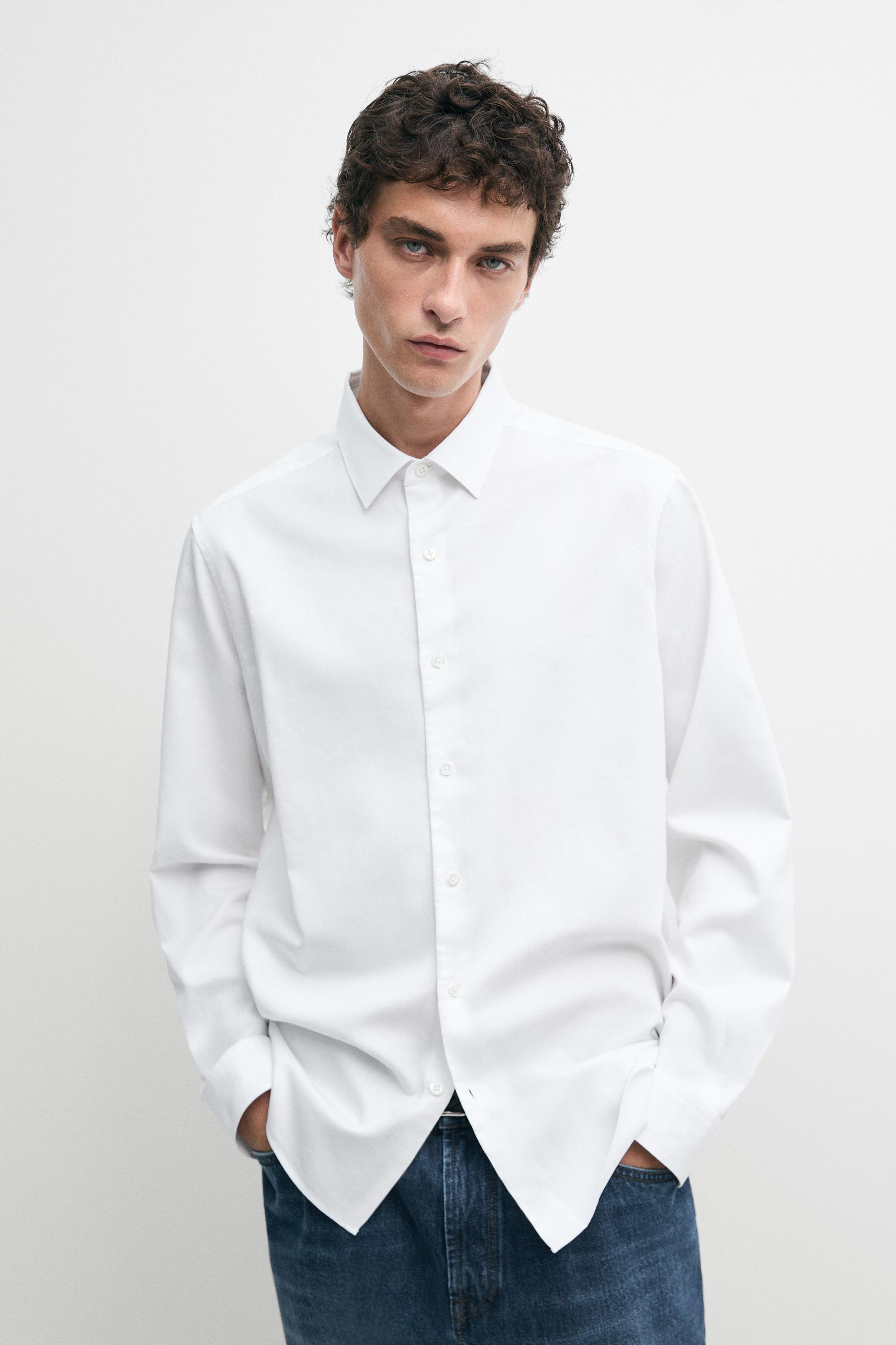 Camisa estrutura 100 % algodón