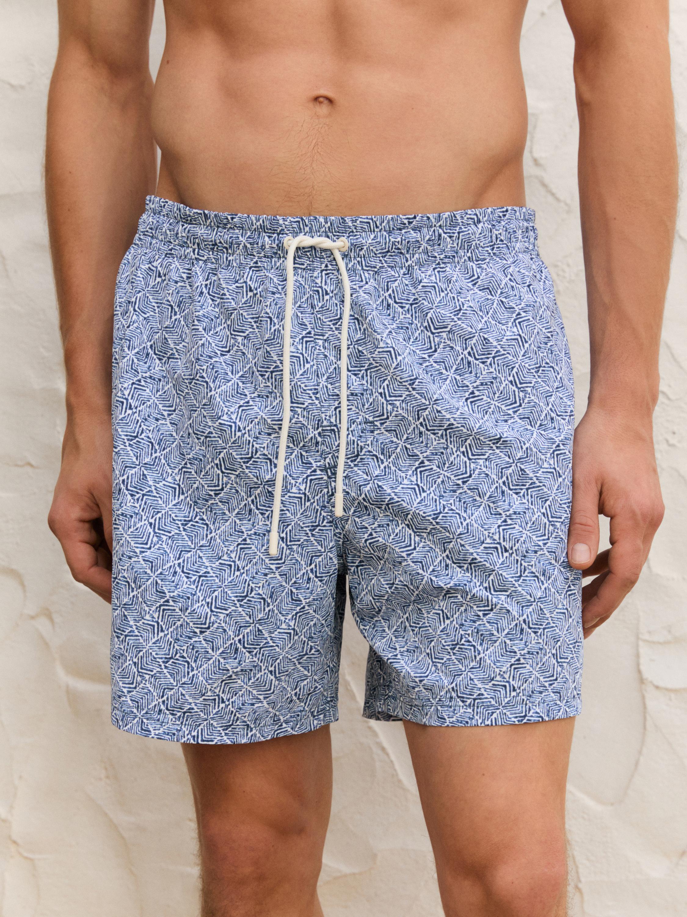 Printed swimming trunks