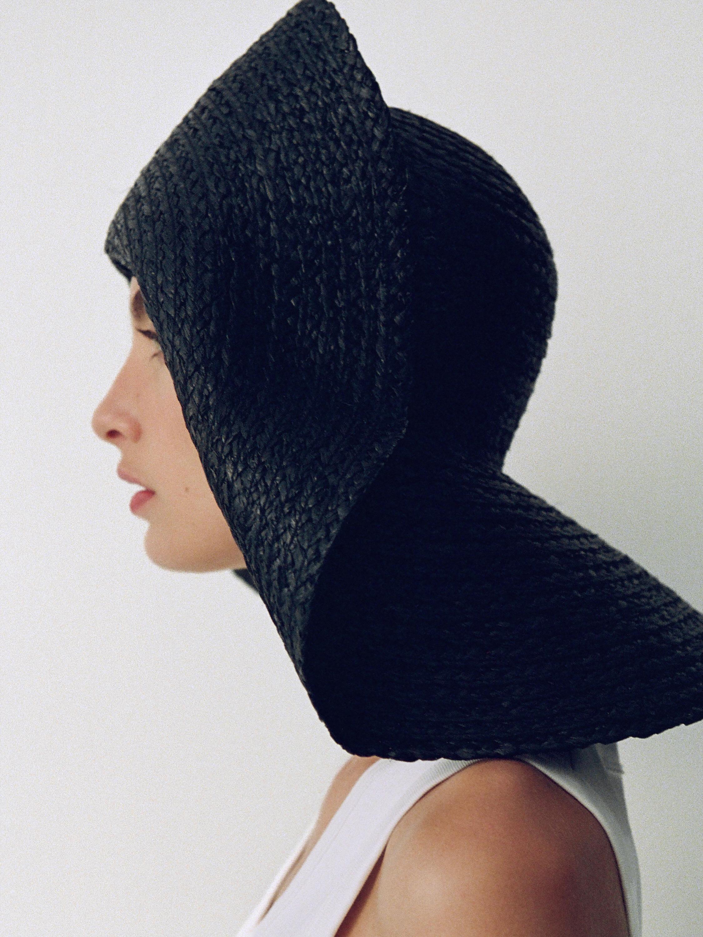 Raffia floppy hat