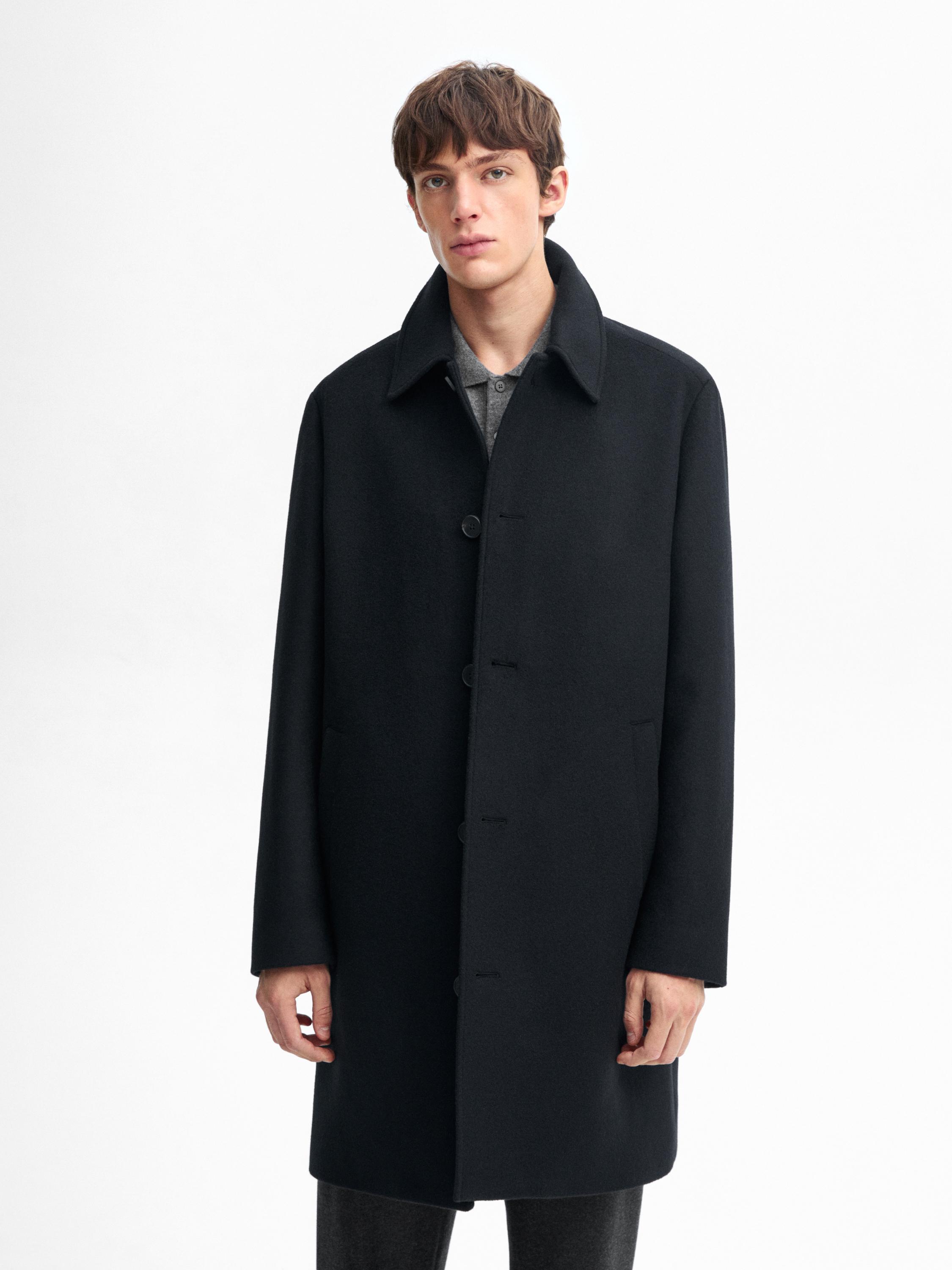 Massimo dutti wool coat with belt hotsell