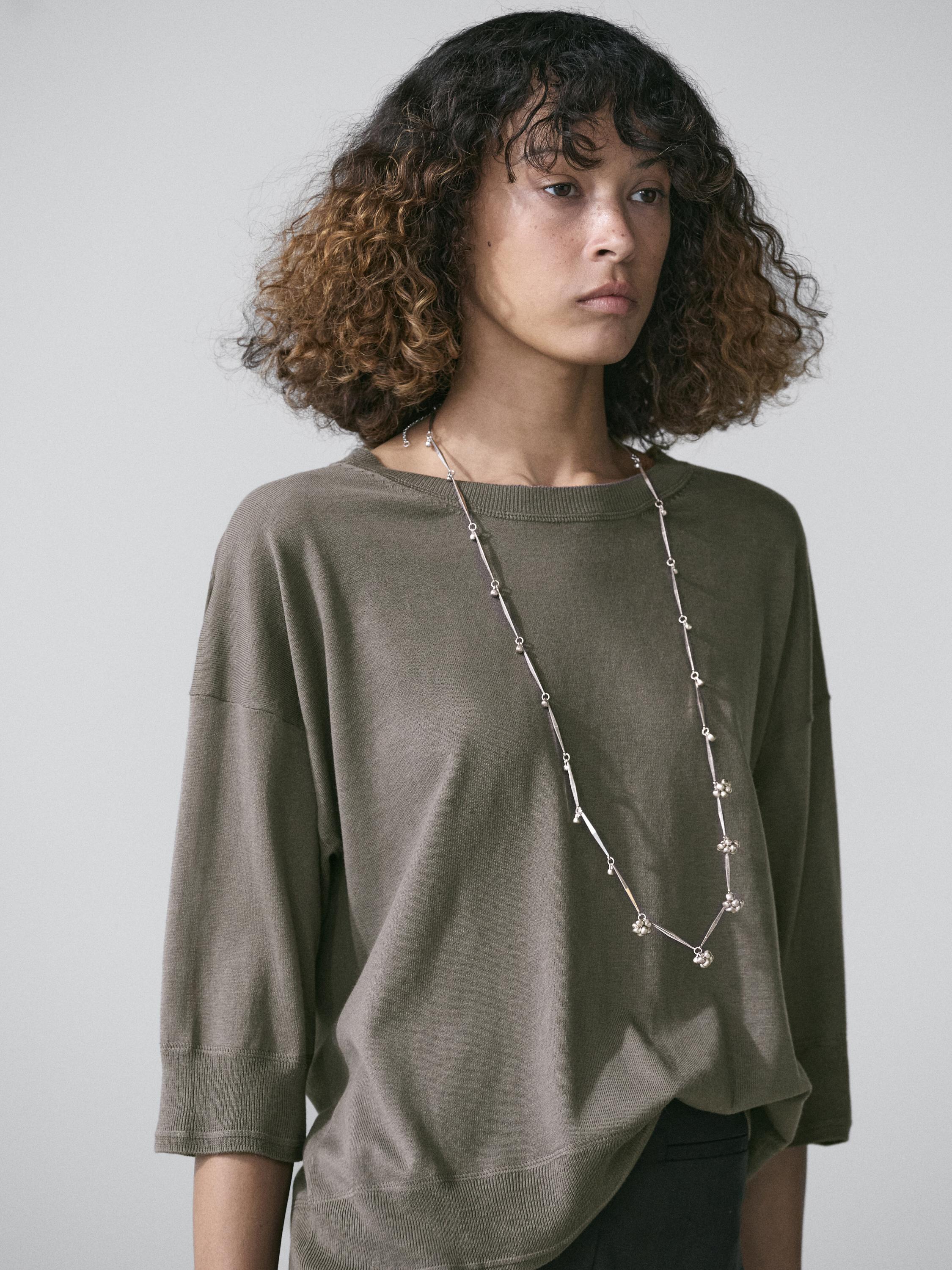 Pull en coton mélangé