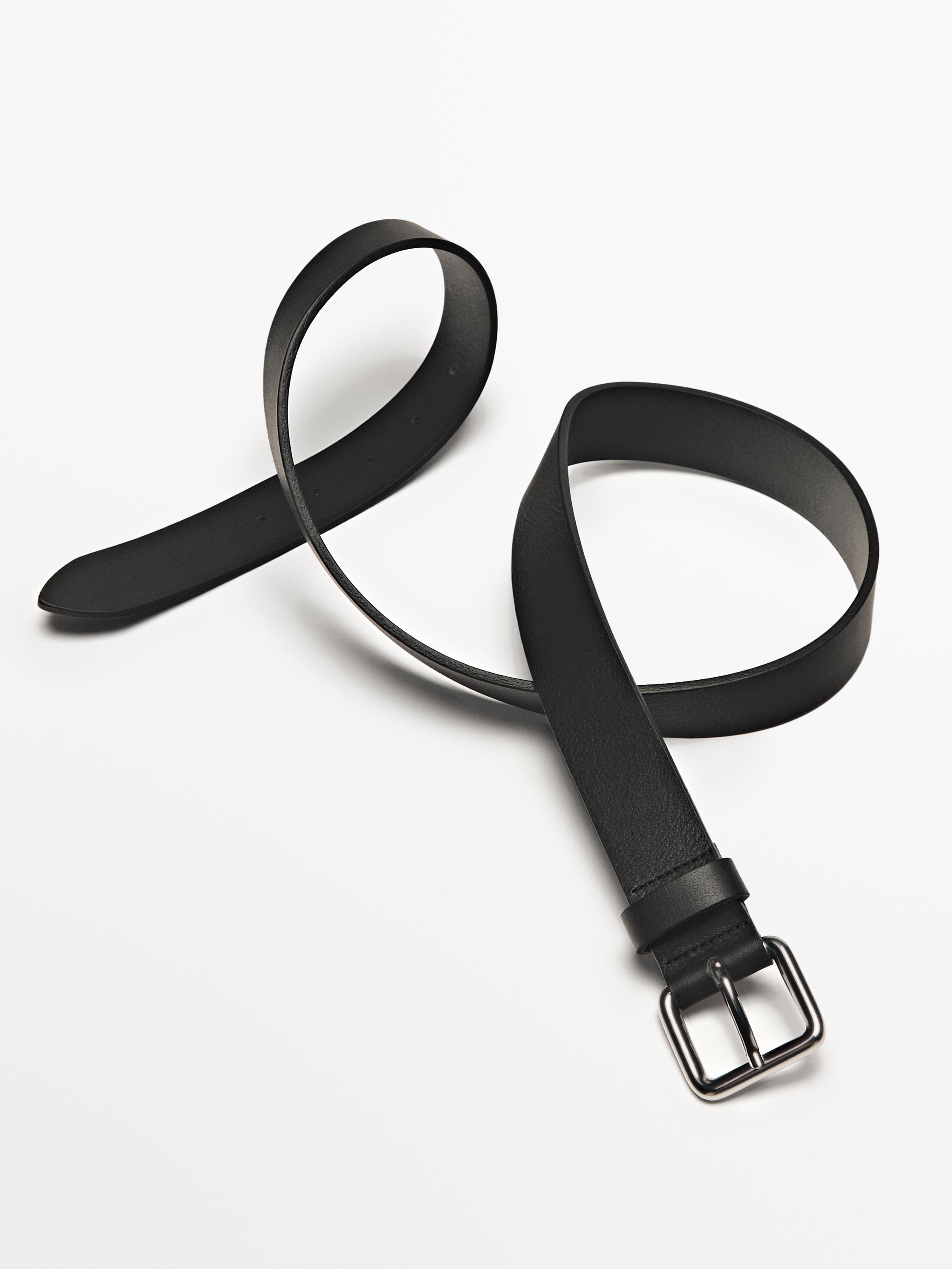 Soft nappa leather belt