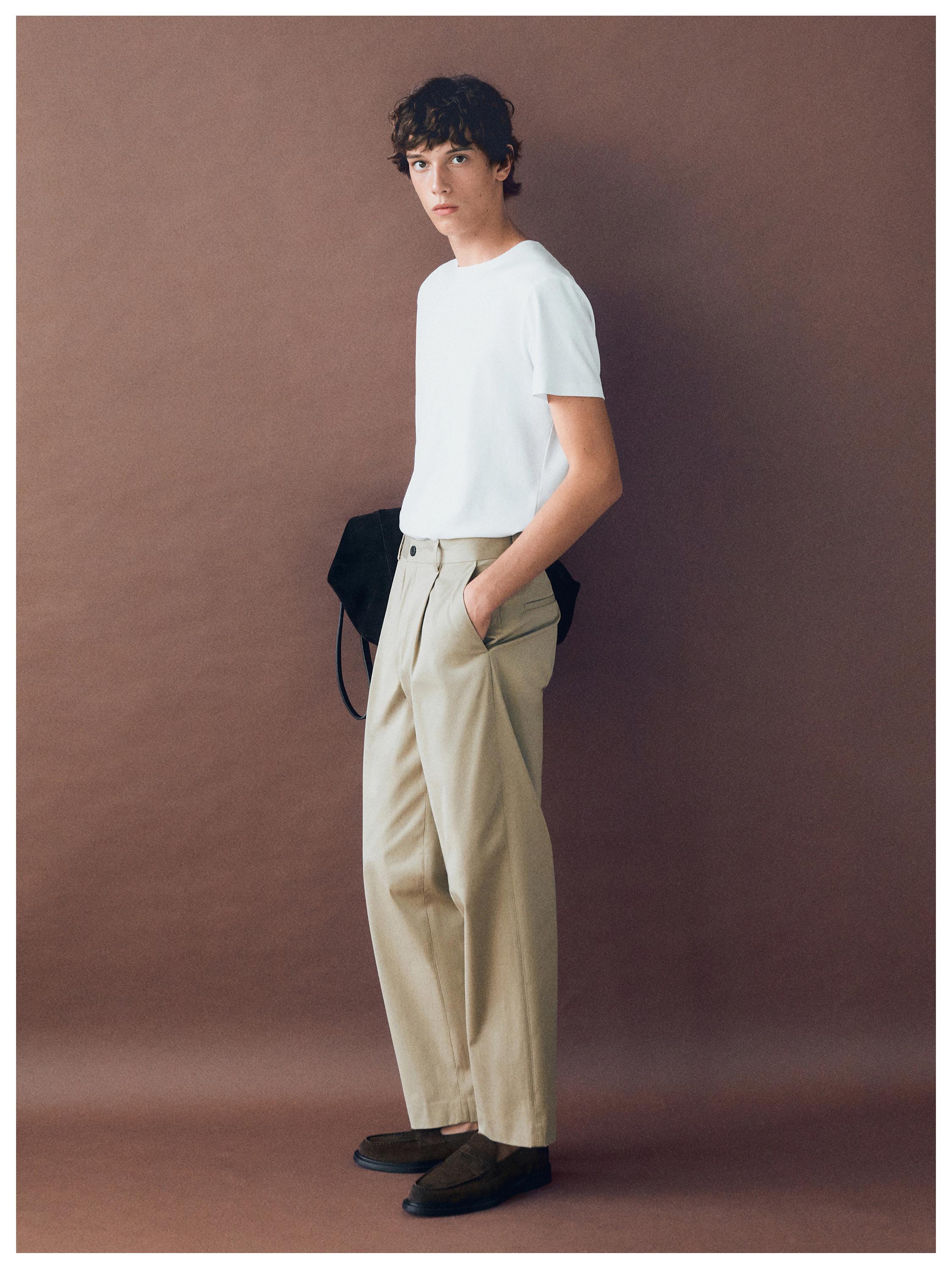 Split suede penny loafers