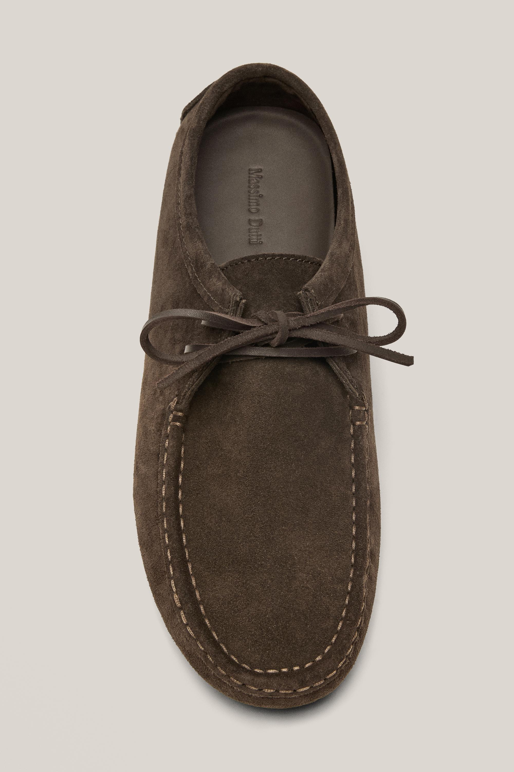 Soft split leather shoes - Limited Edition — BROWN