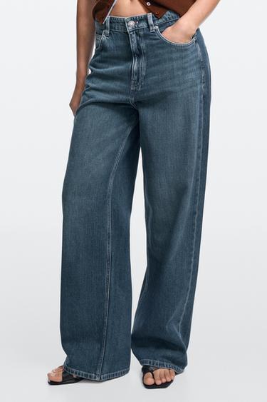 Relaxed wide-leg jeans — MEDIUM BLUE 3