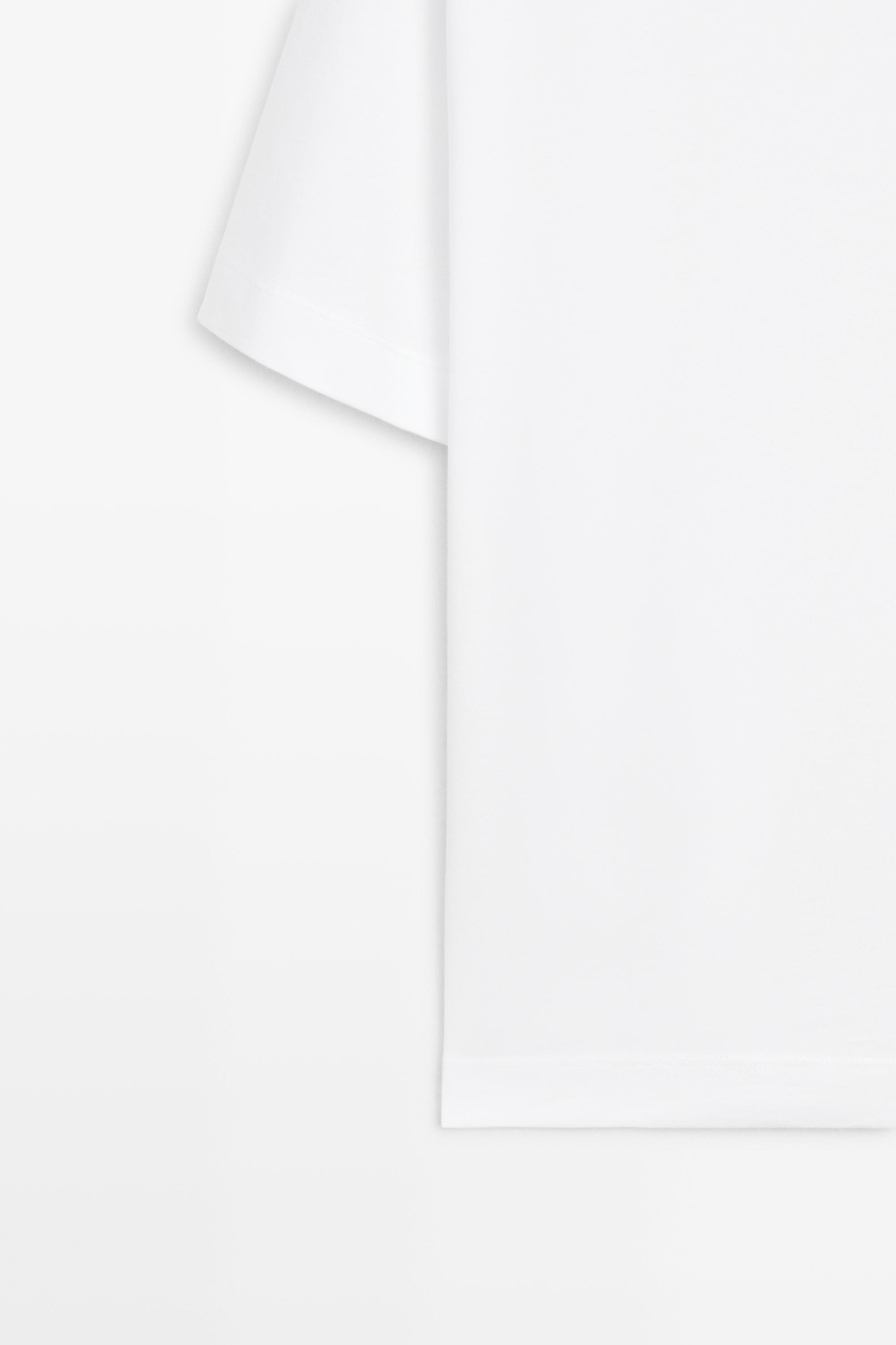 100% cotton short sleeve T-shirt — WHITE
