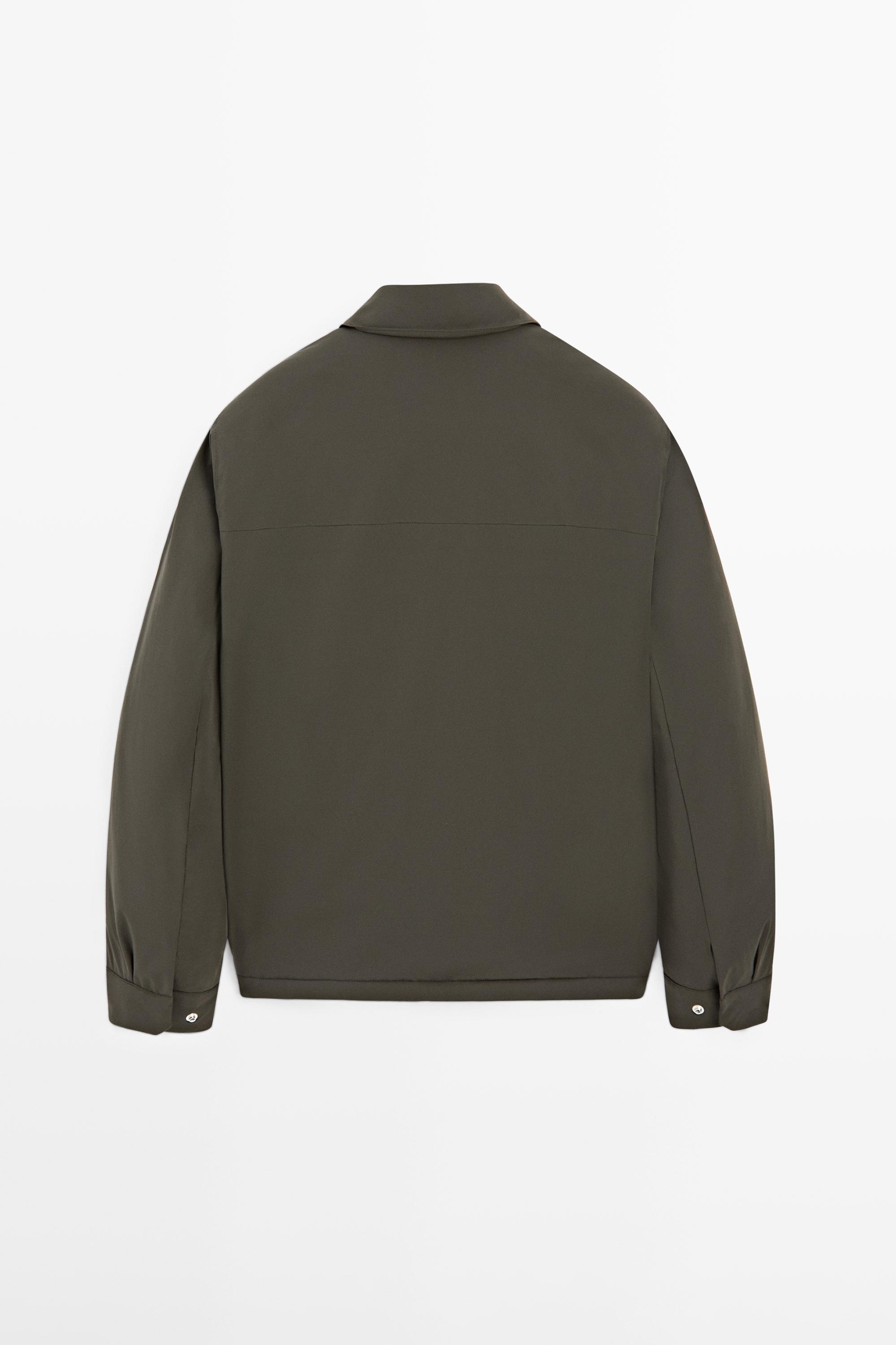 Short jacket with pocket details — KHAKI