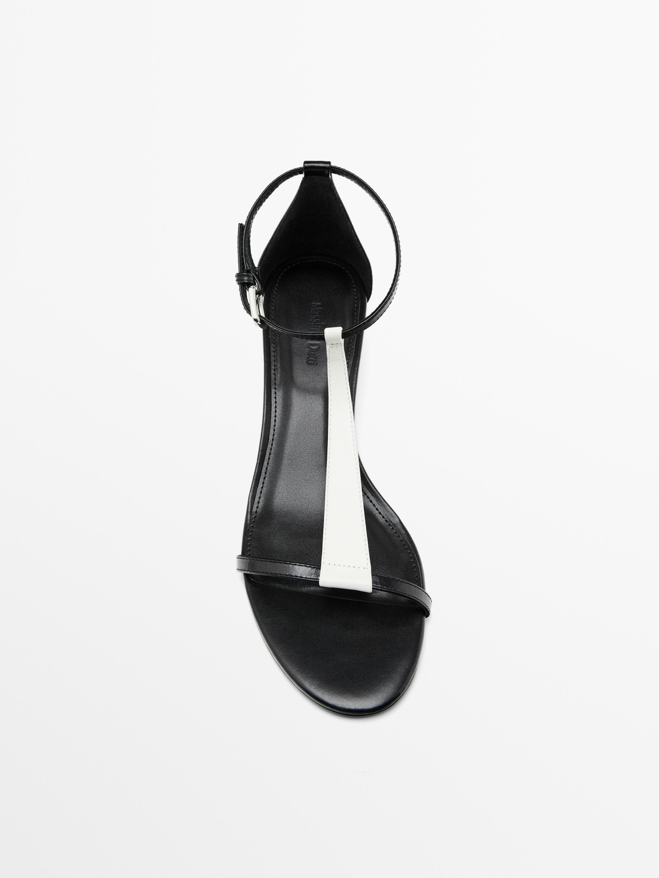Heeled strappy sandals