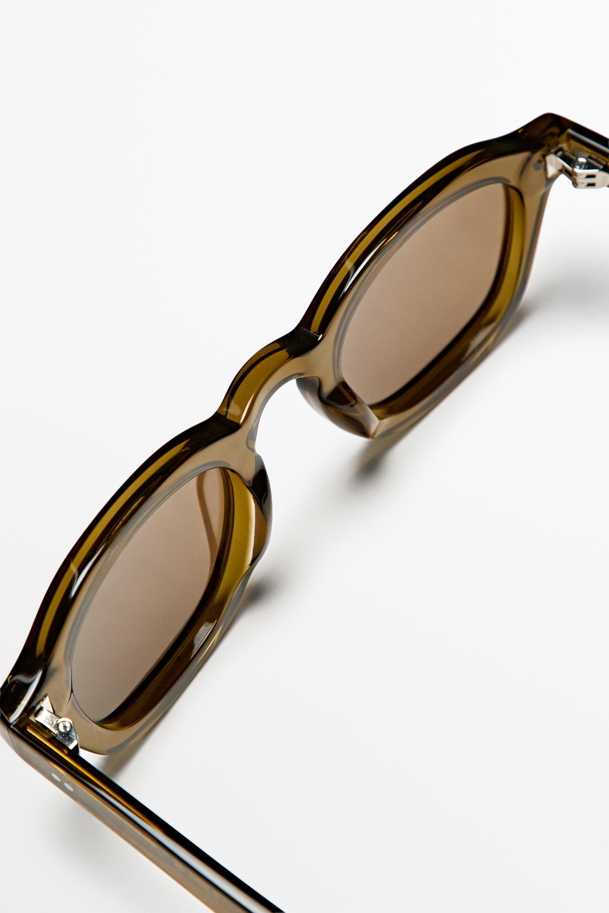 Round sunglasses — ORANGE