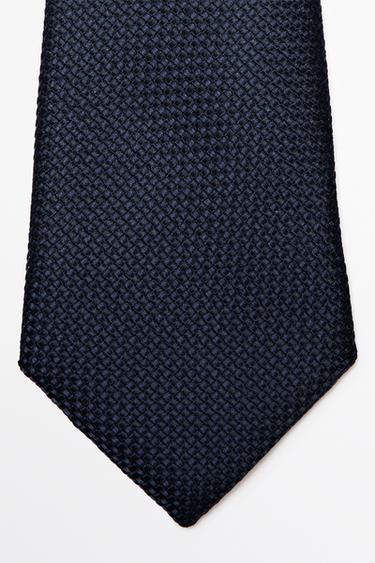 100% silk tie — NAVY BLUE 5
