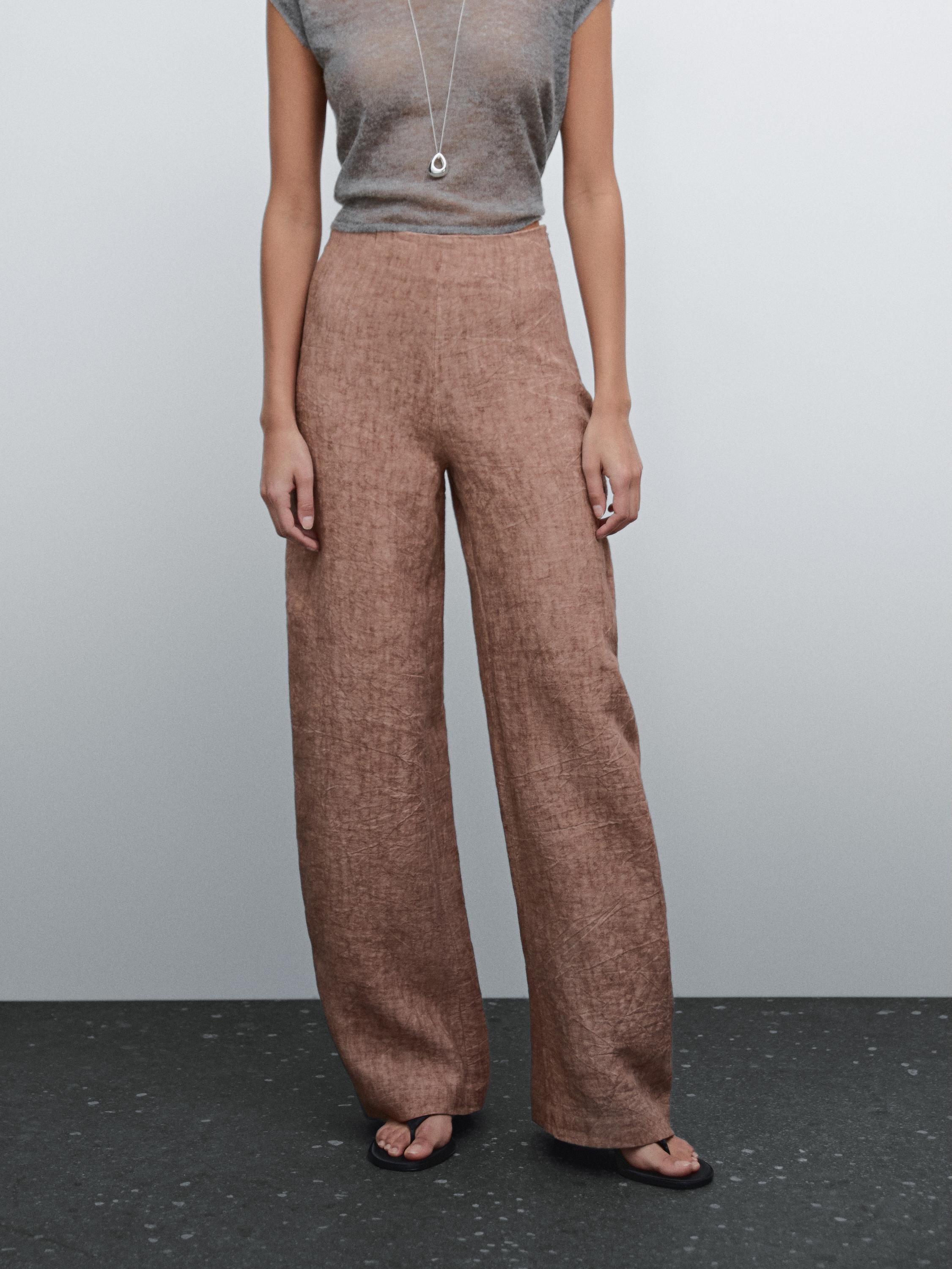 Pantalon fluide lin