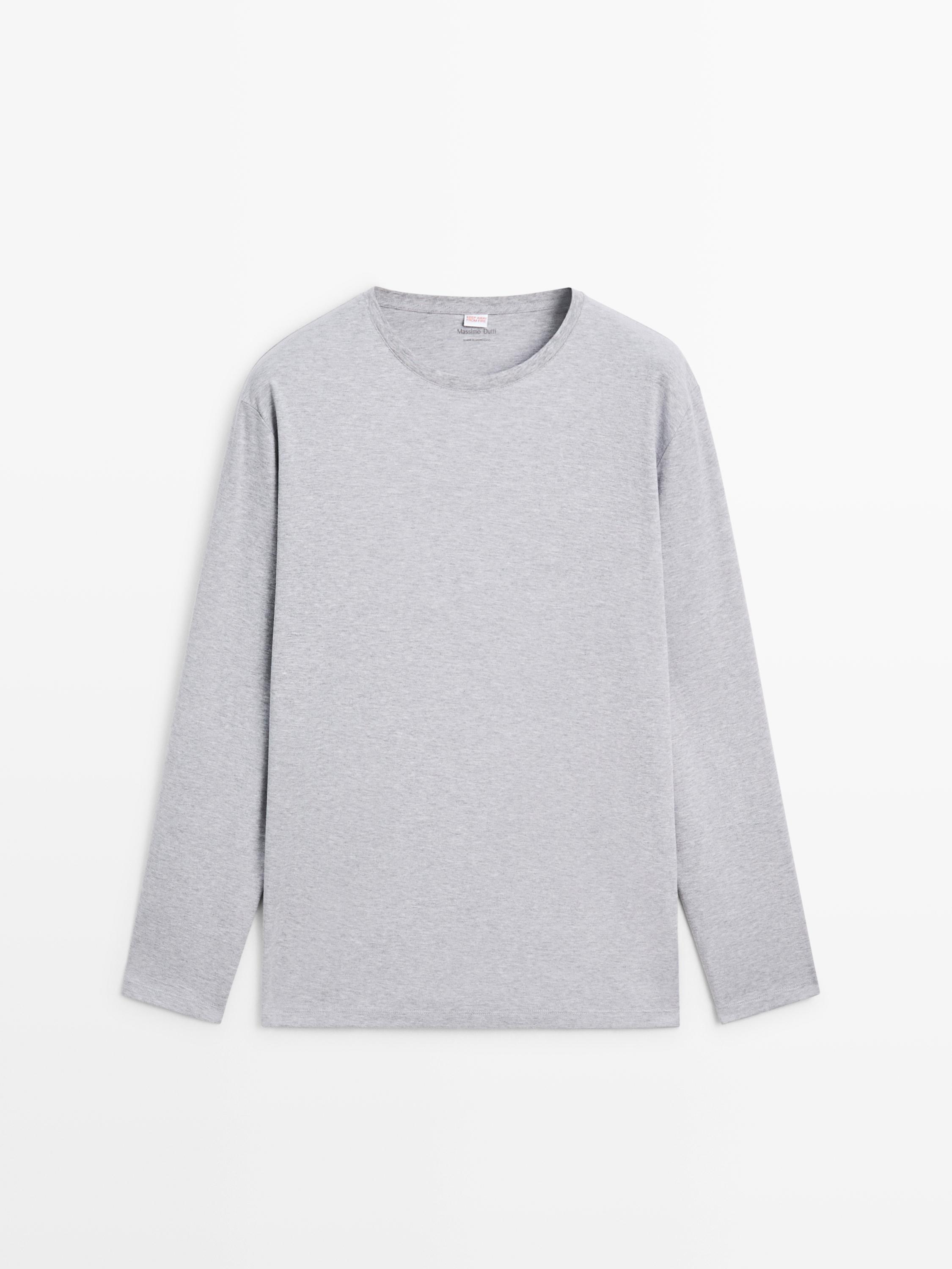 100% cotton striped pyjamas with long sleeve T-shirt