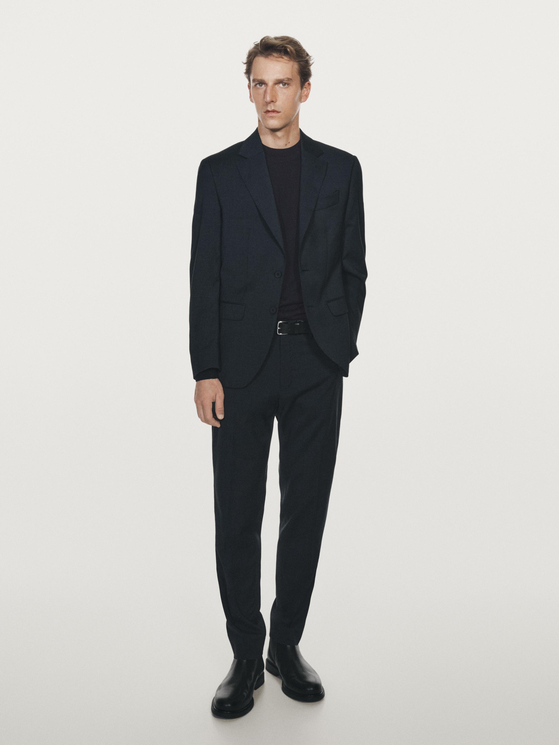 Houndstooth suit blazer