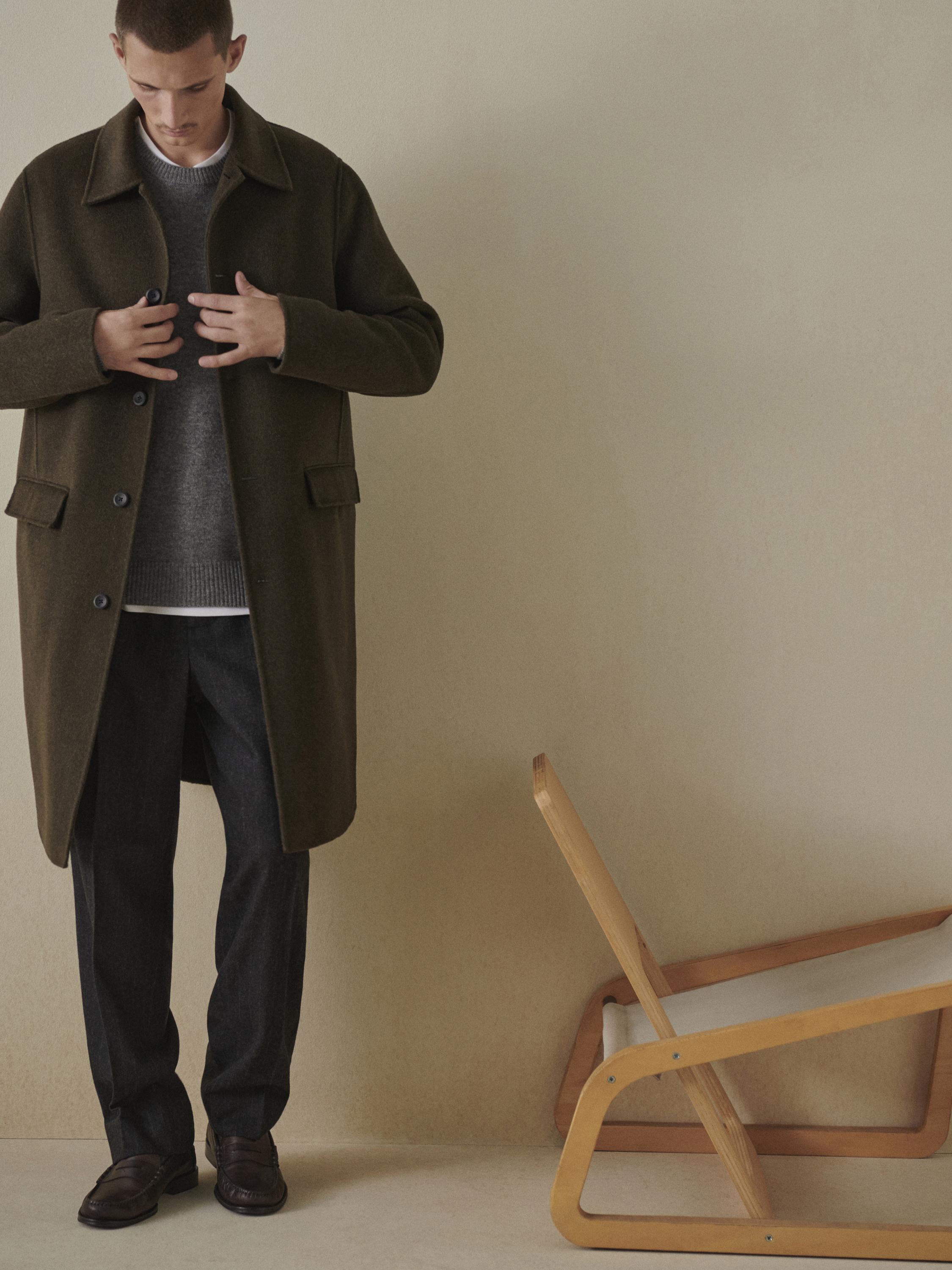 Oiled leather penny strap loafers