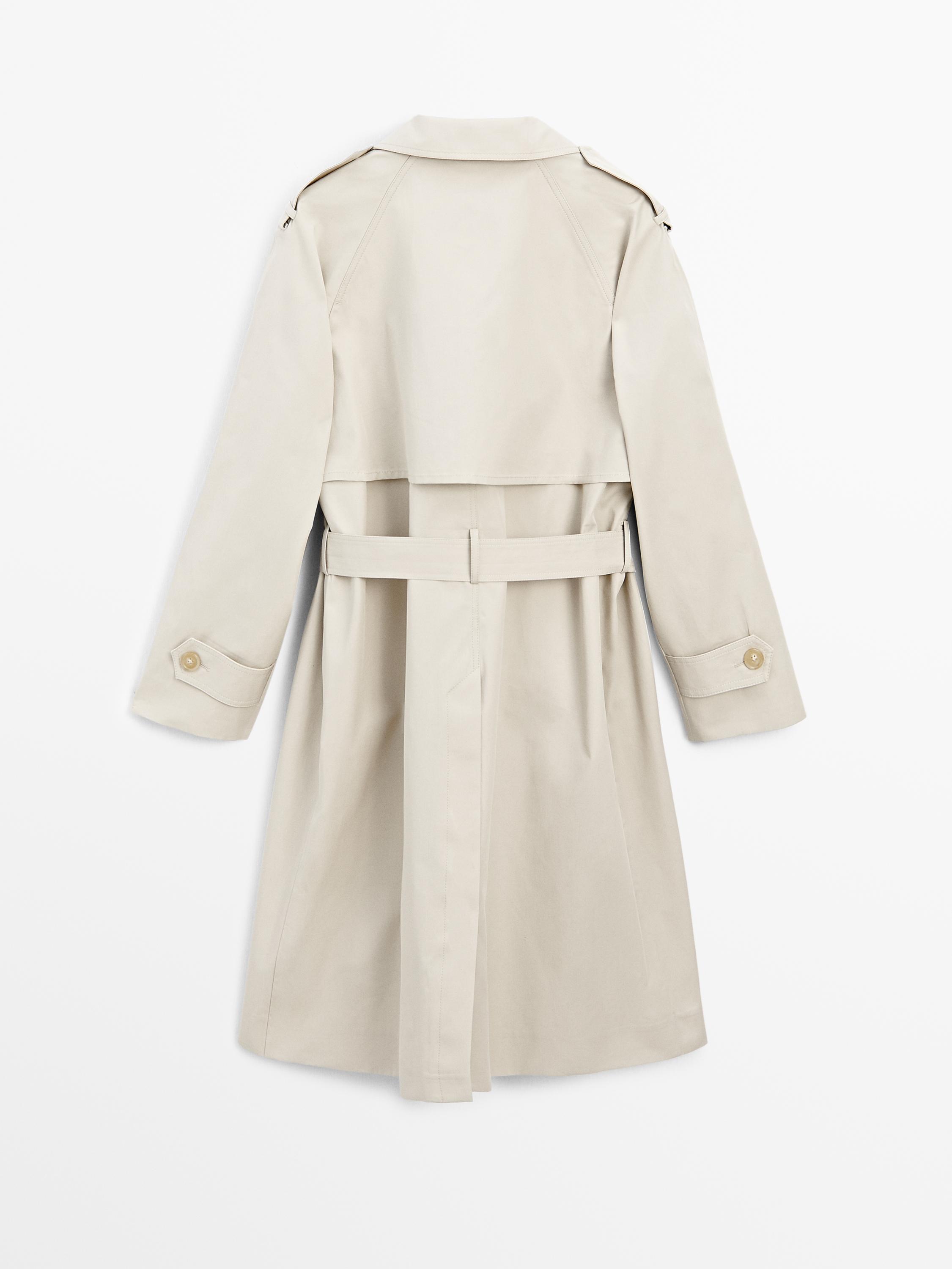 Classic water-repellent trench coat