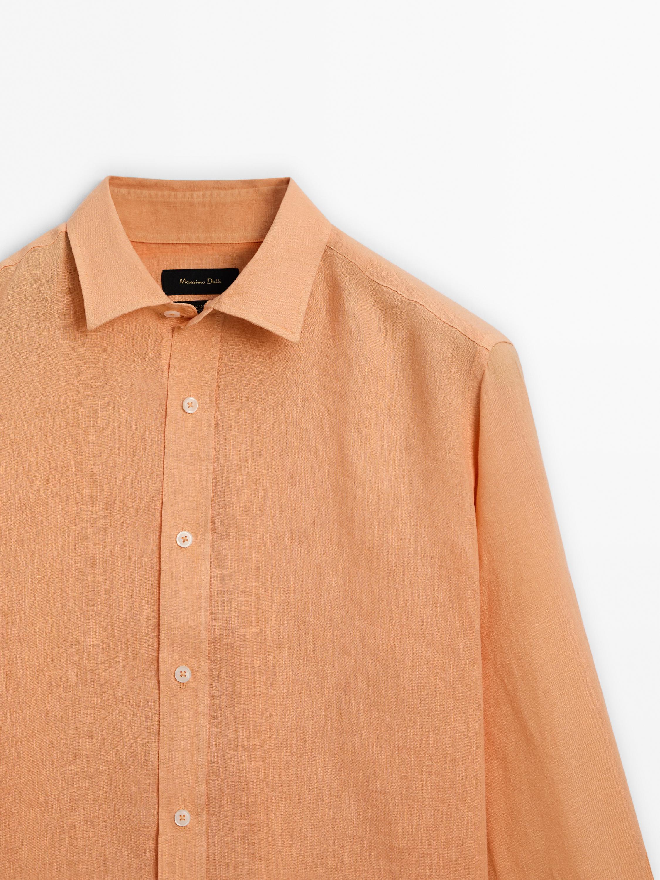 Chemise en lin légère regular fit