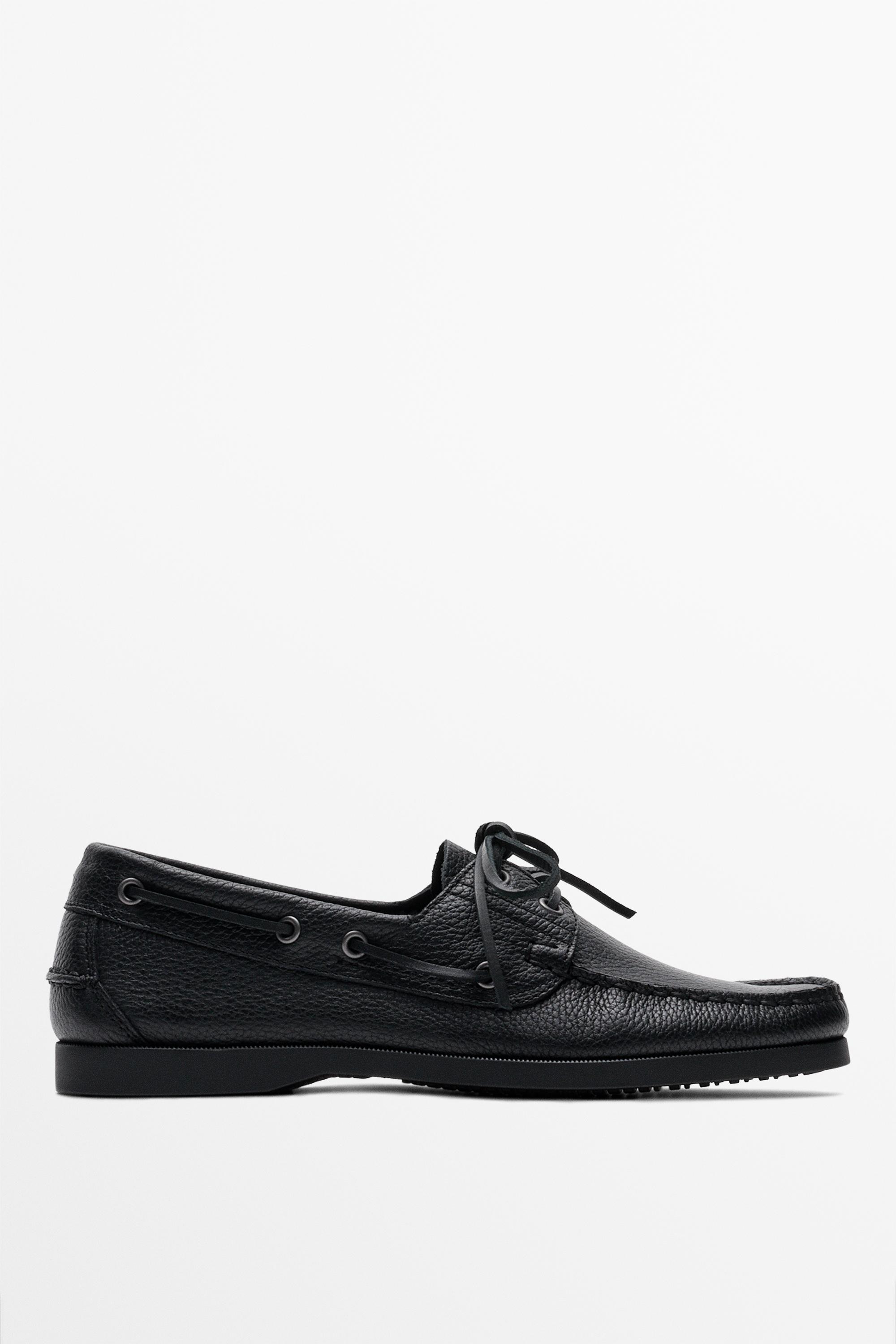 Scarpa nautica in pelle