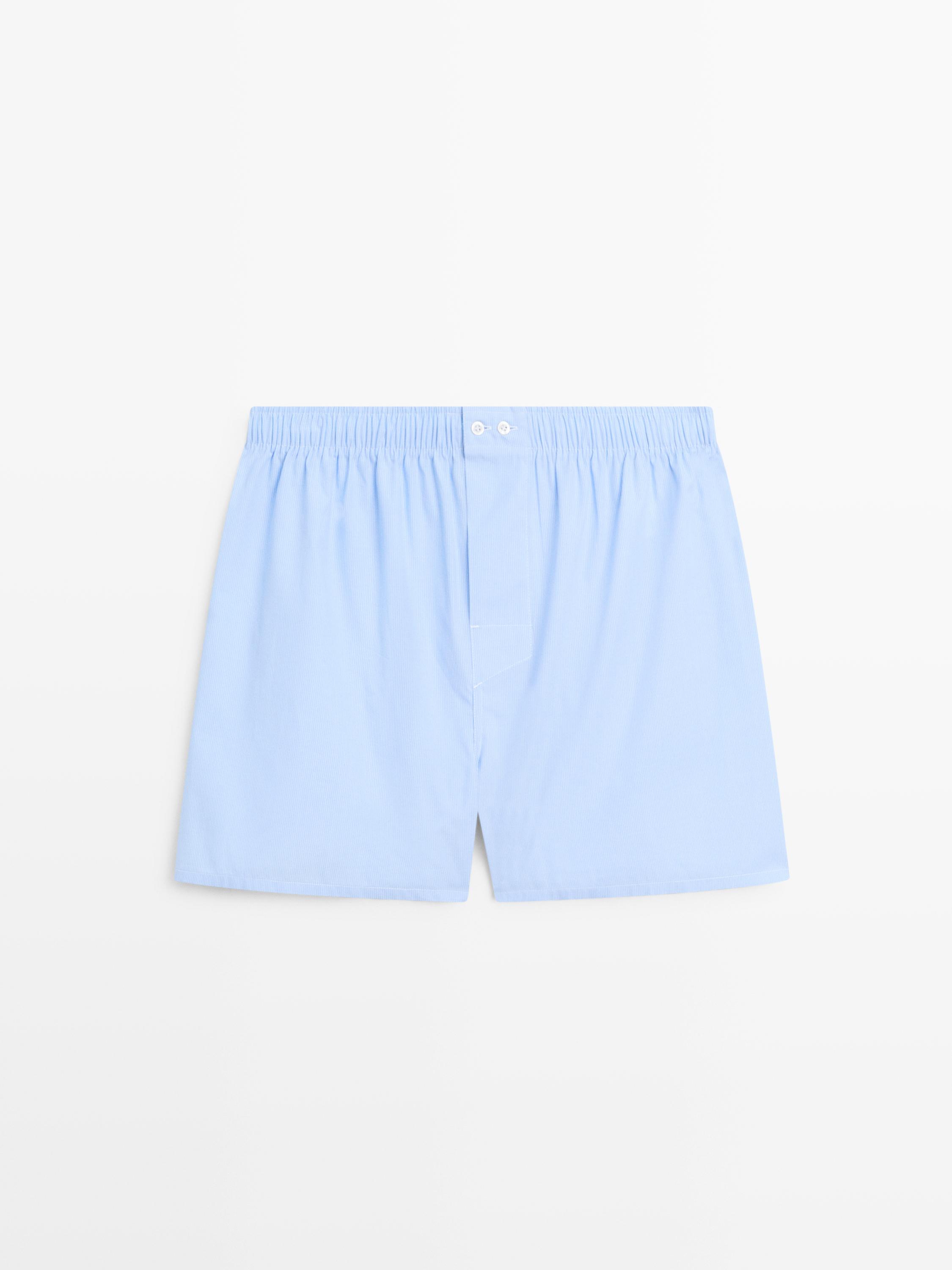 Randiga boxershorts i 100&nbsp;% bomull