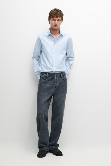 Regular fit striped Oxford shirt — DEEP BLUE 1