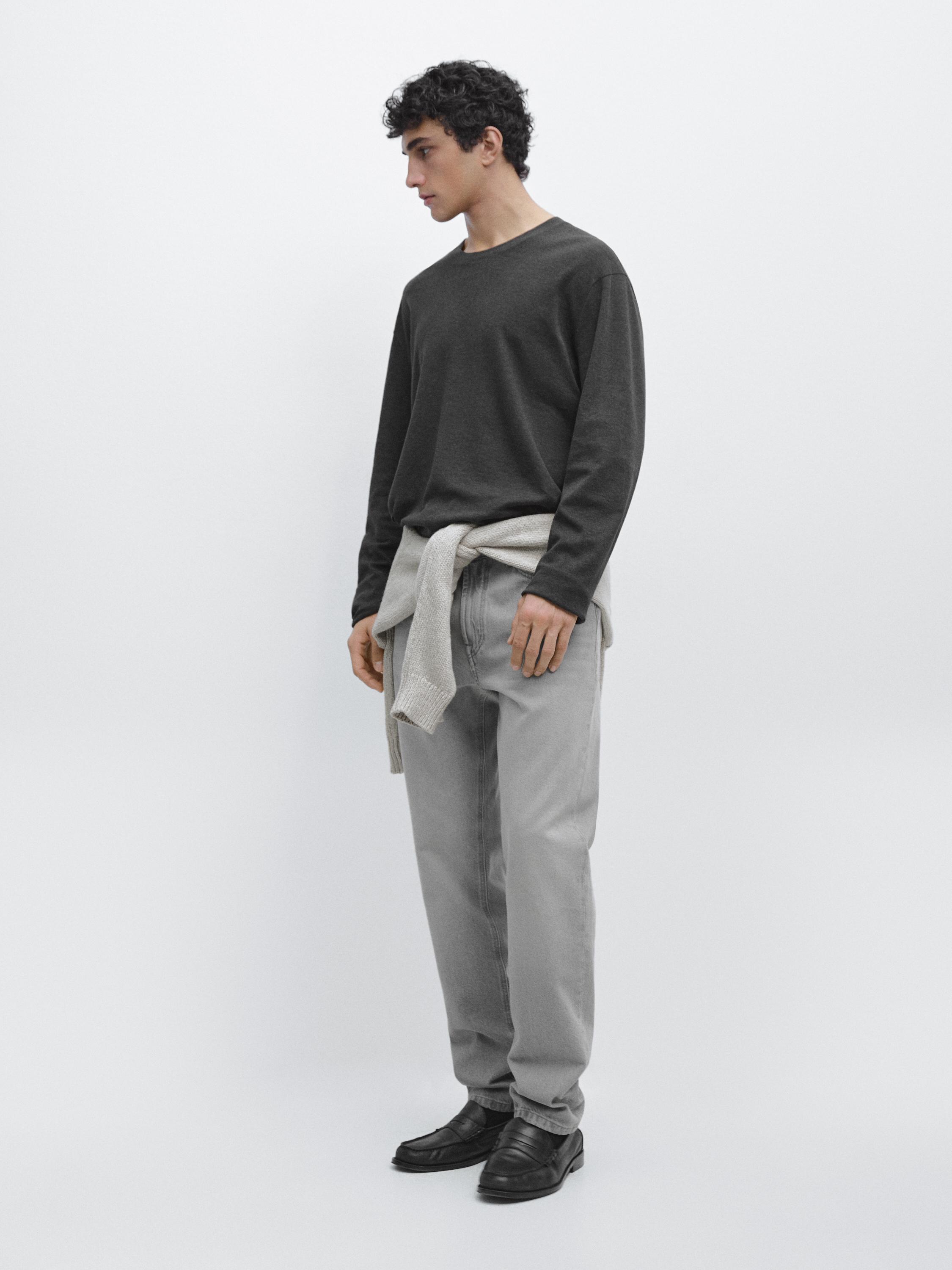 T-shirt manches longues en coton medium weight