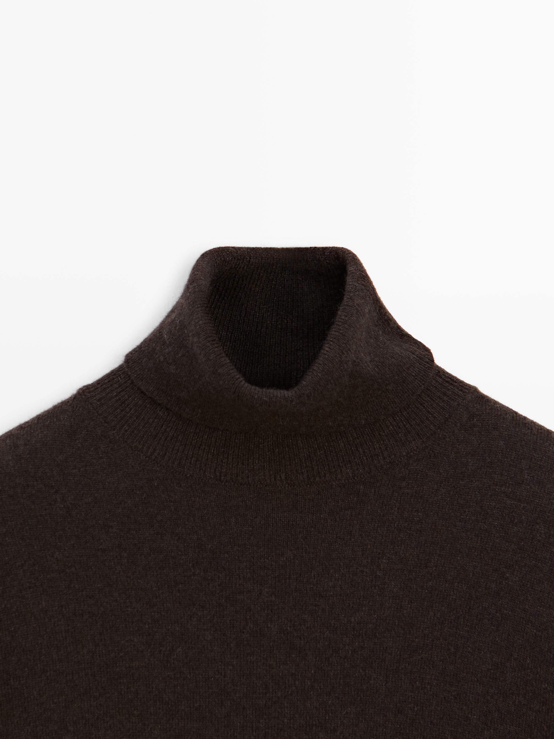Knit 100% cashmere turtleneck sweater