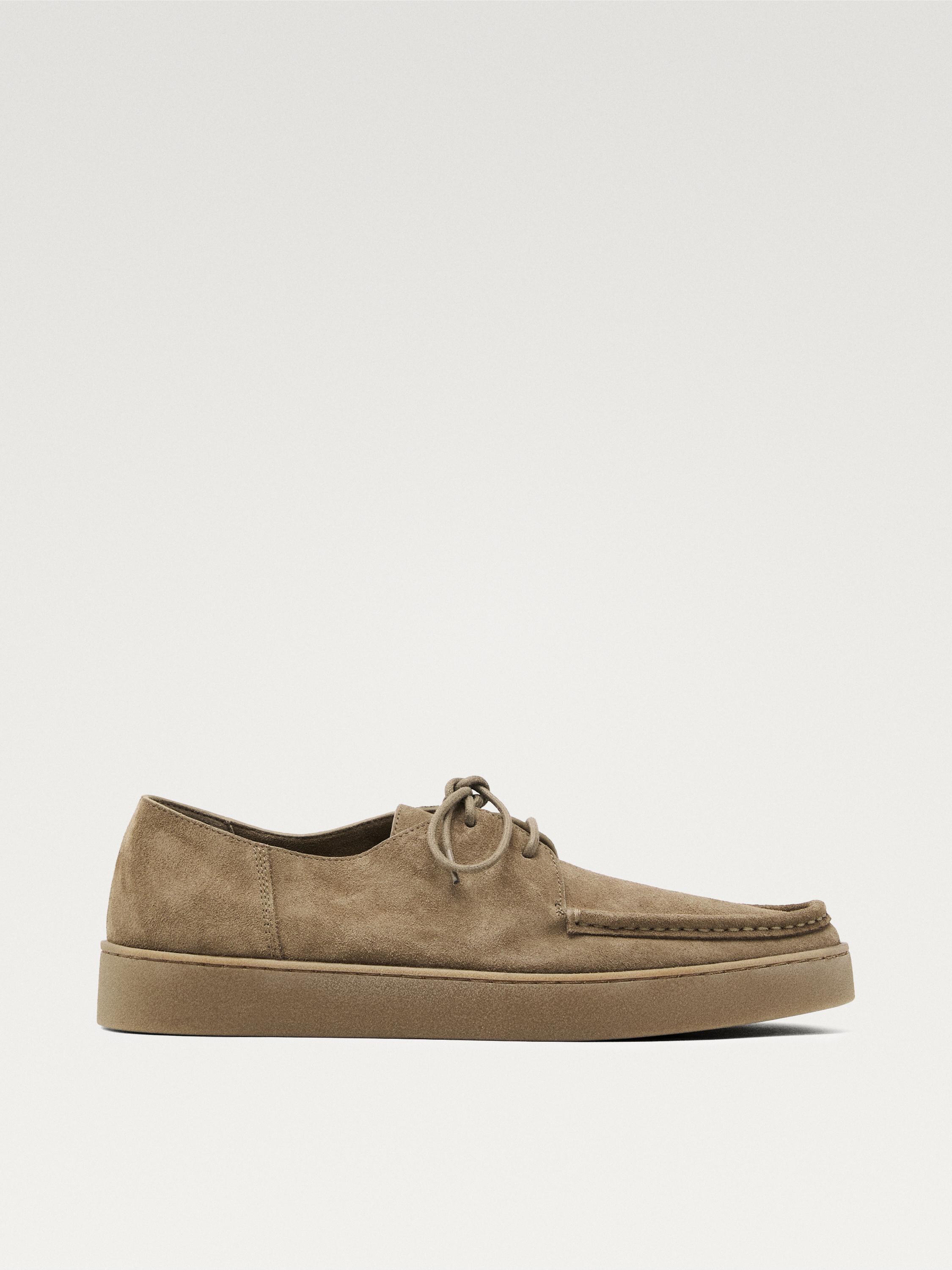 Zapato bordón serraje