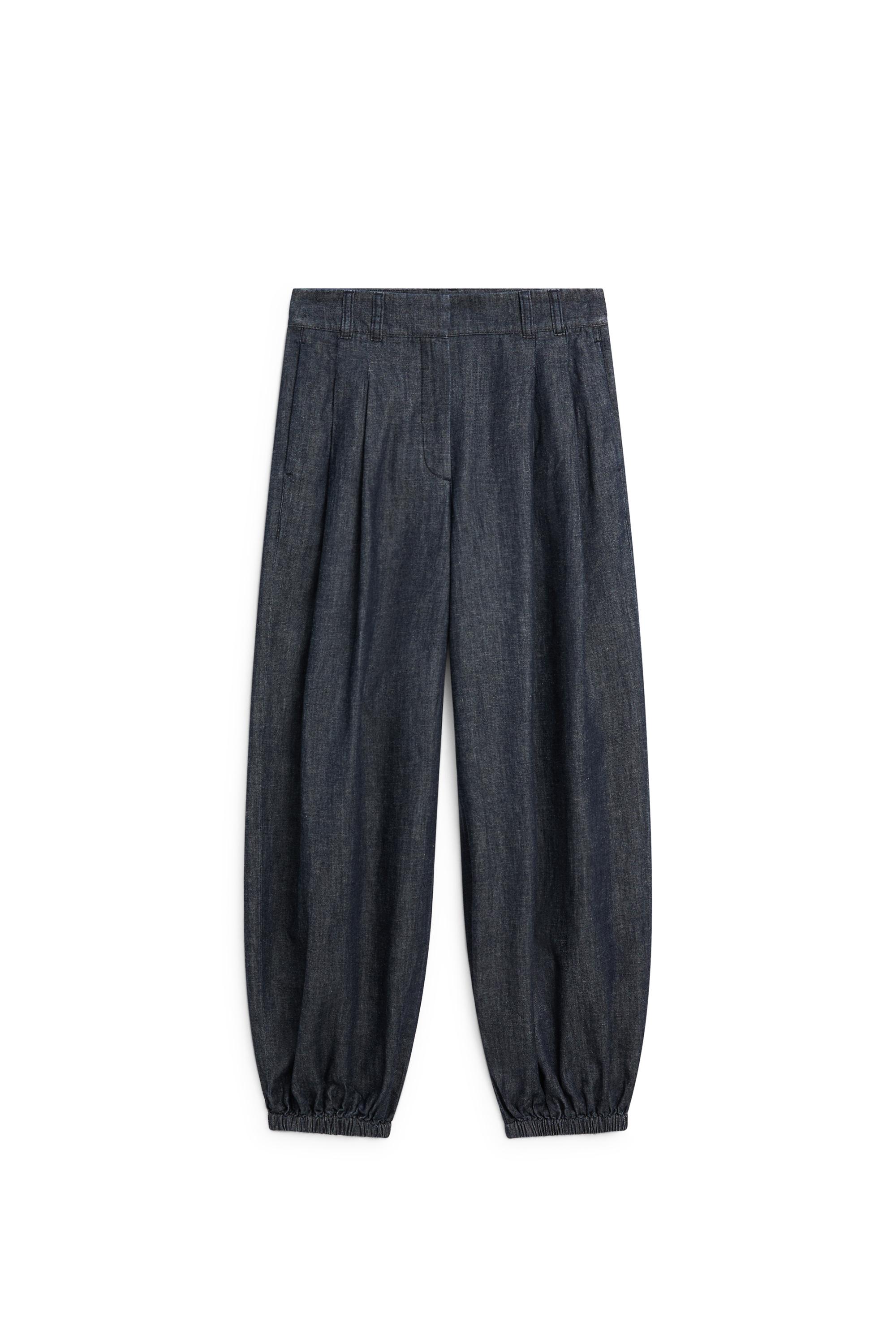 Balloon fit denim — DARK BLUE