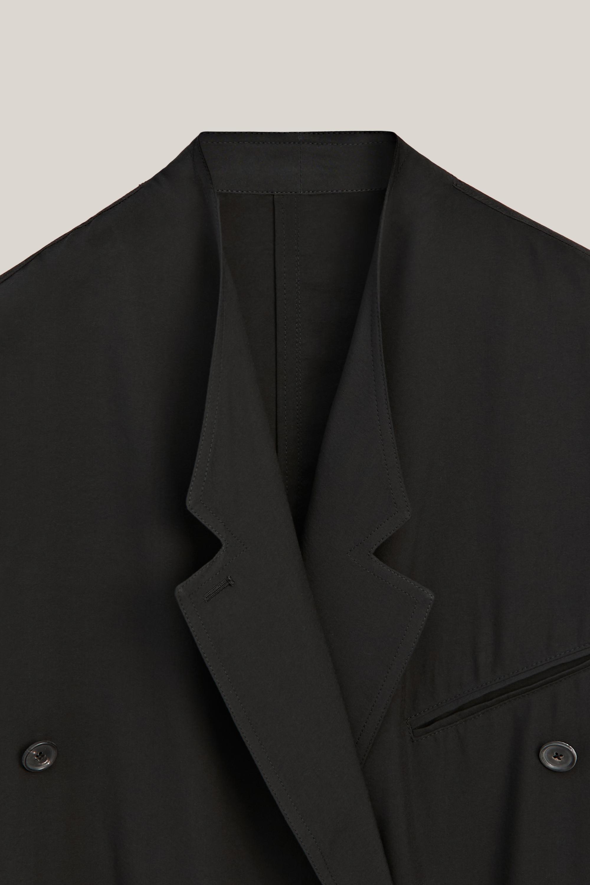 Flowing oversize blazer with belt detail - LIMITED EDITION — BLACK