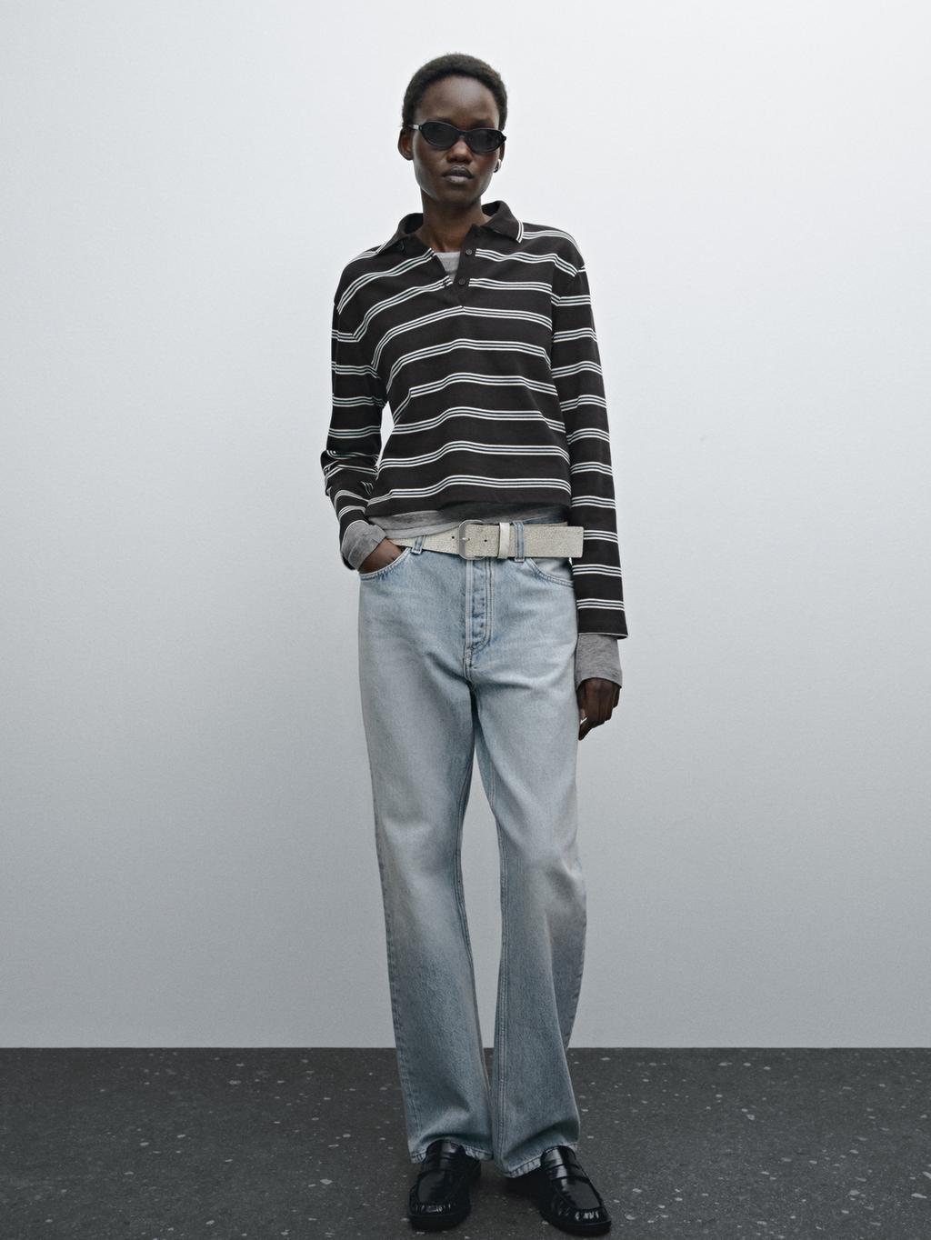 massimo dutti knit polo