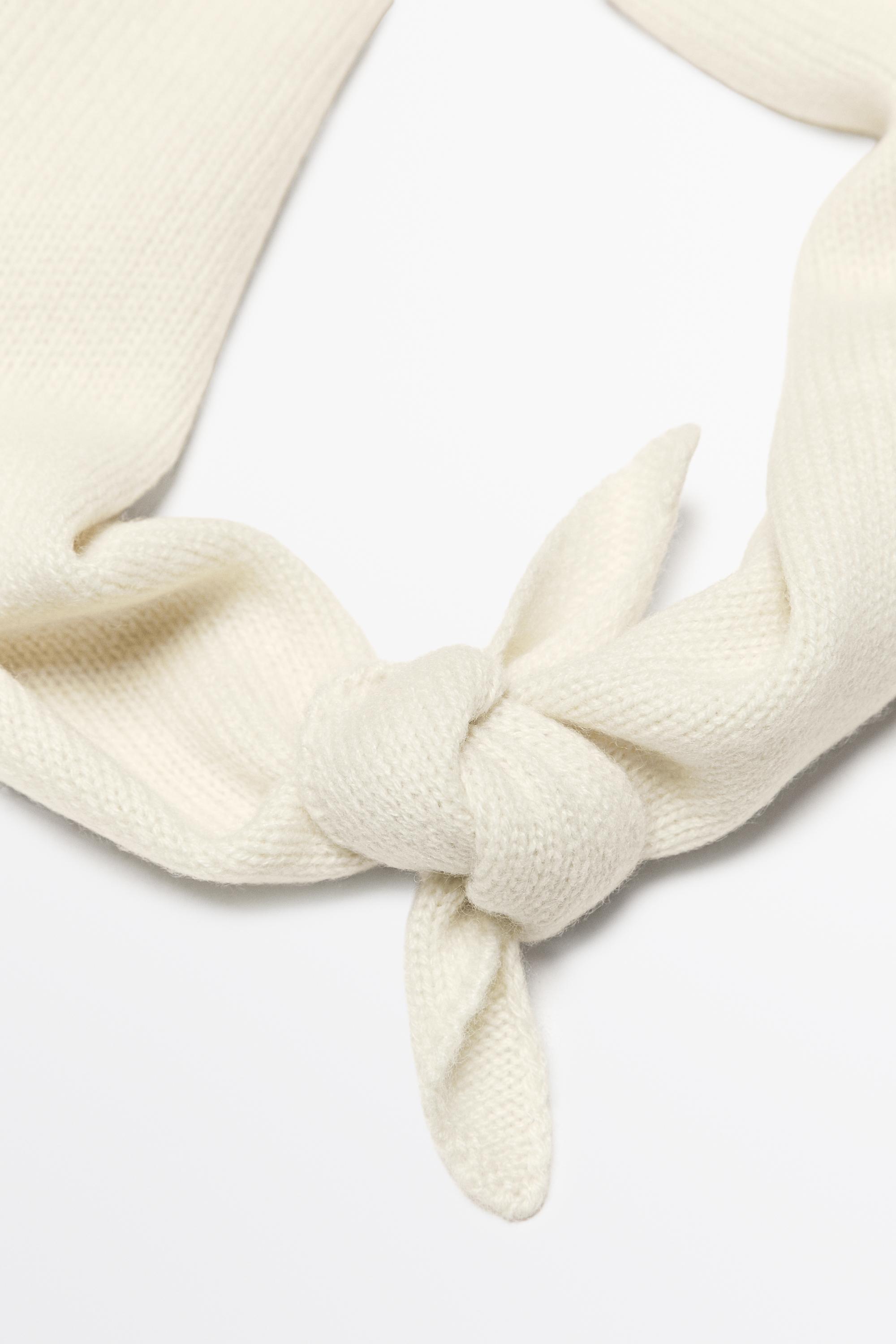100% Cashmere Bandana — Vanilla
