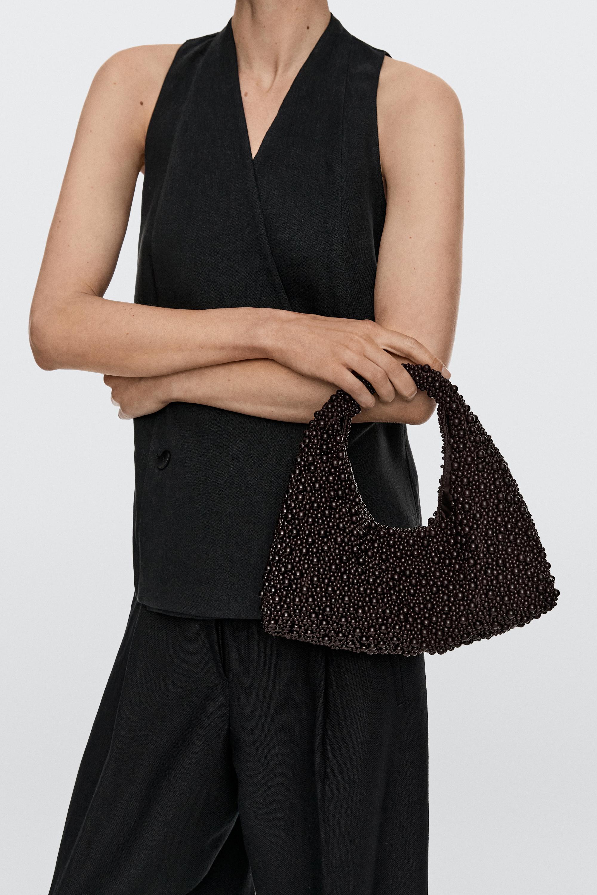 Mini bag with beading