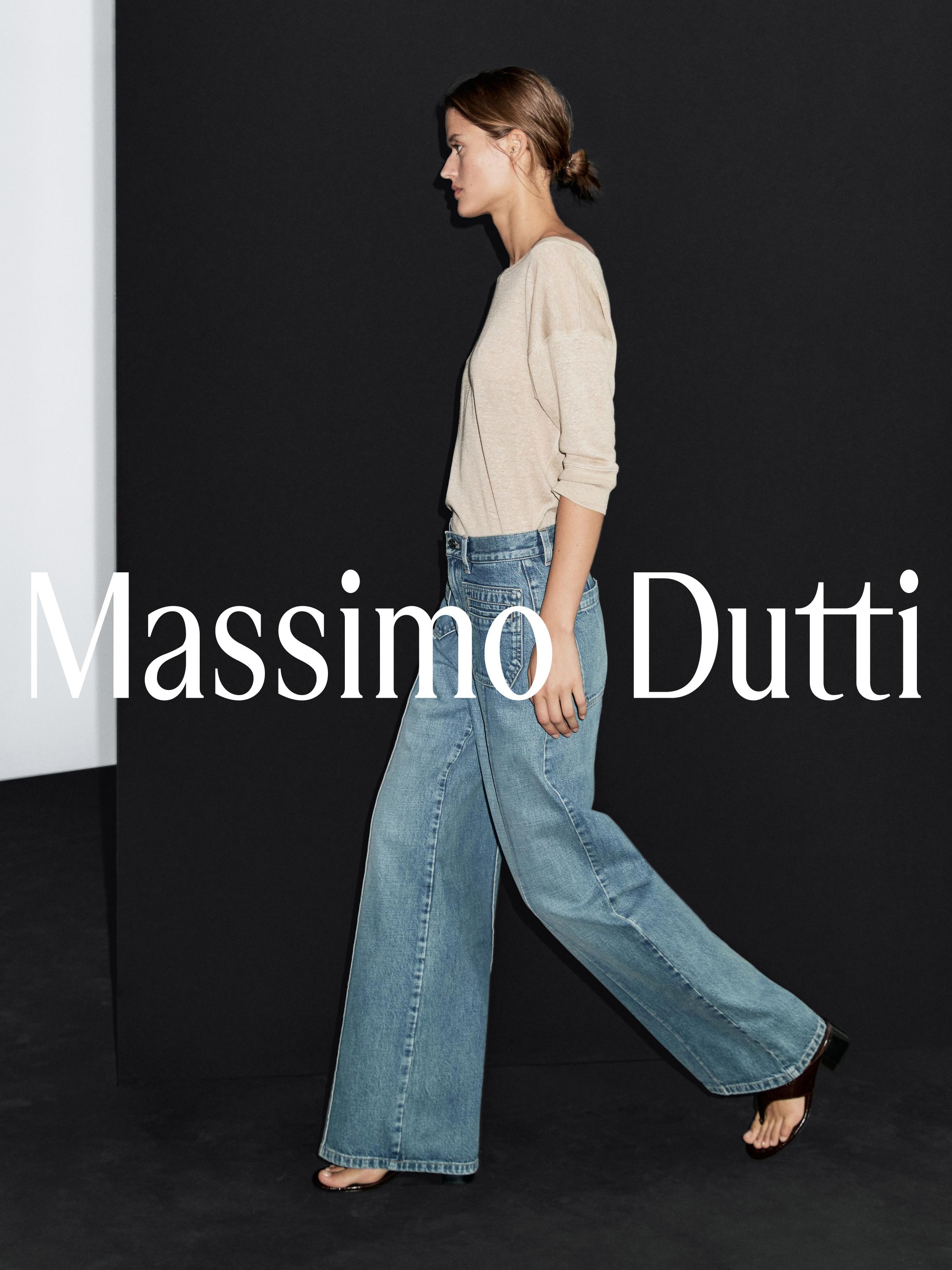 Mid-rise wide-leg jeans