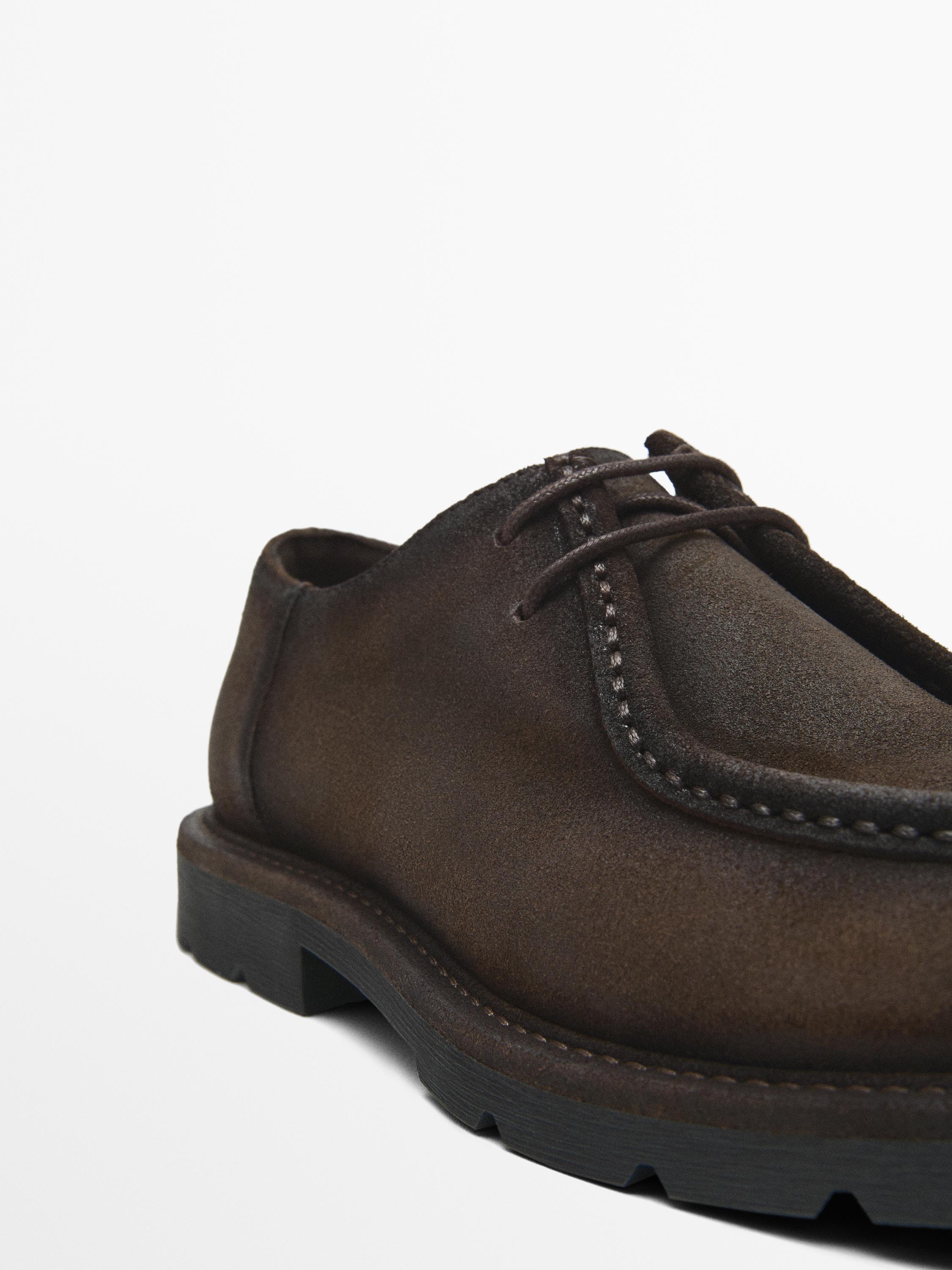 Schuhe Wulstnaht gefettet
