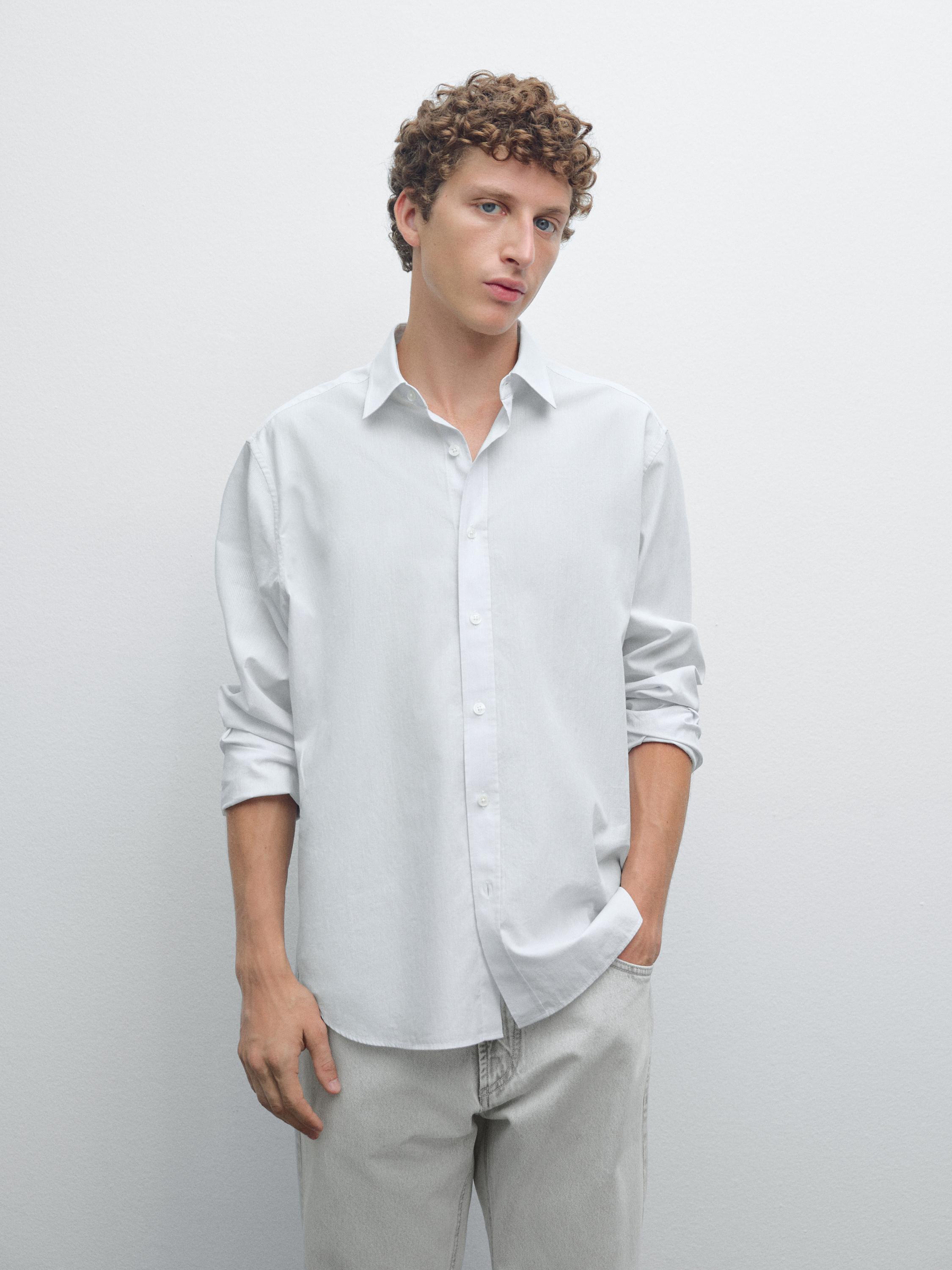 Regular fit striped shirt