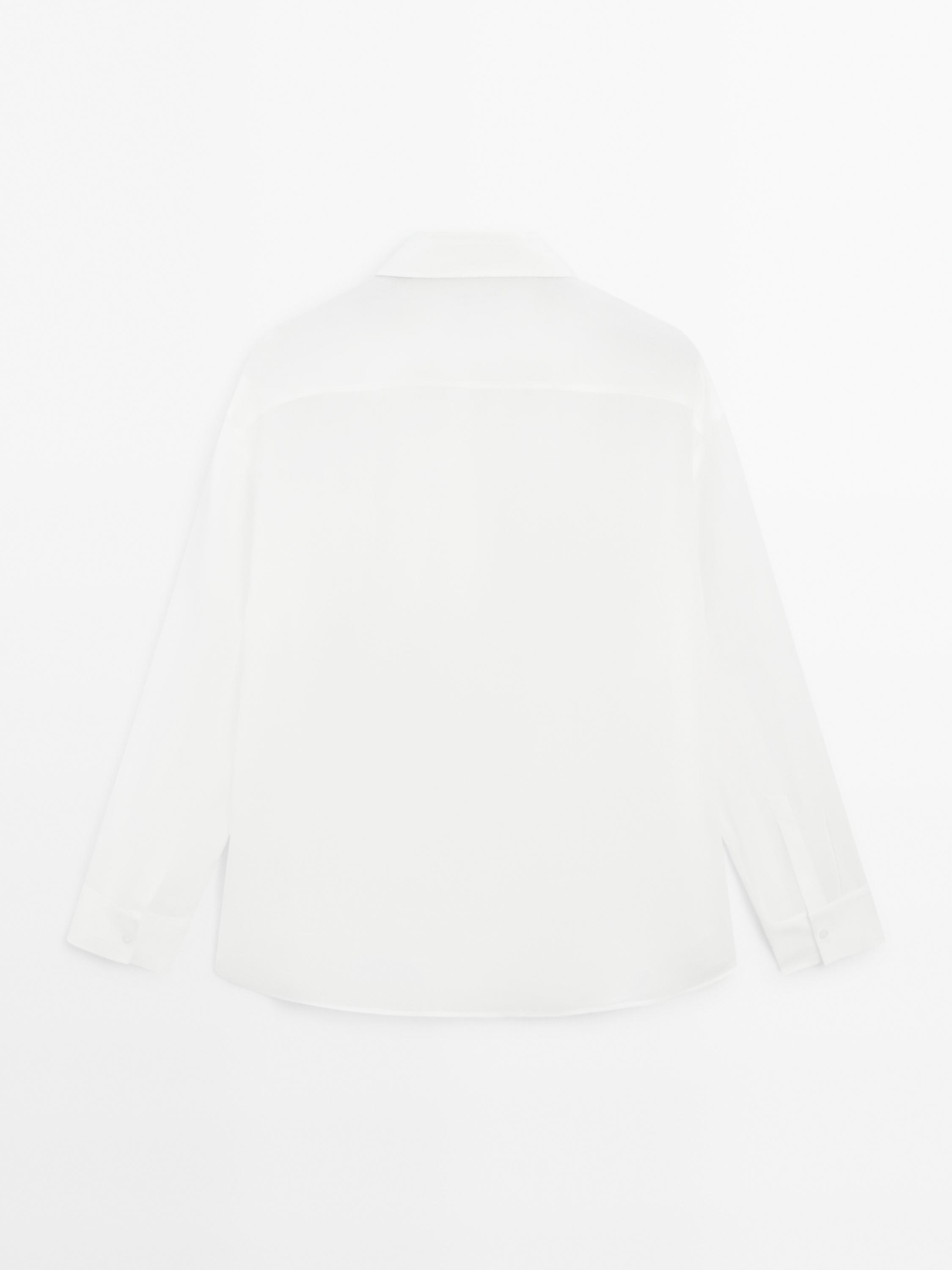 Flowing ramie blend shirt