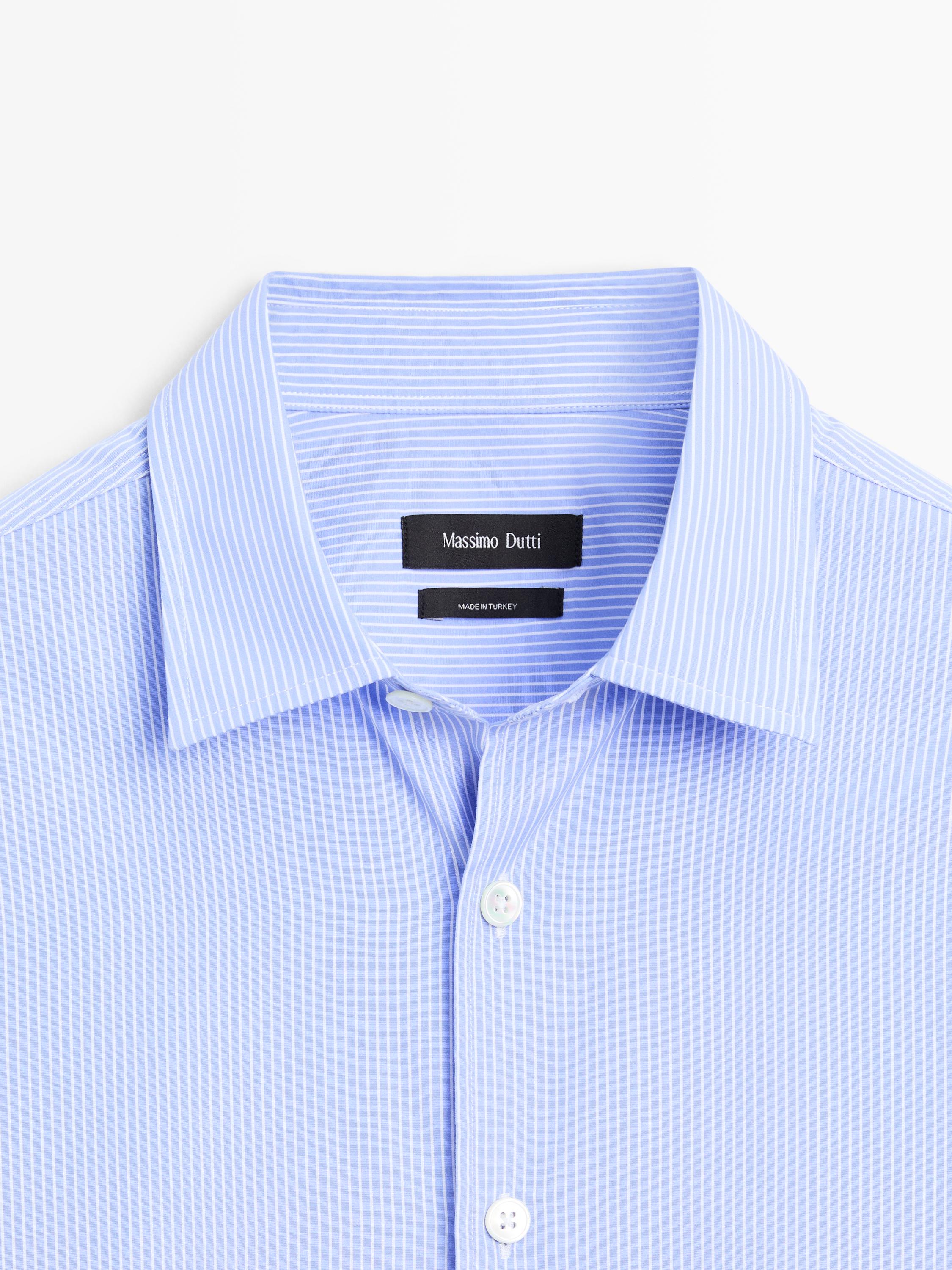 Camisa rayas popelín regular fit