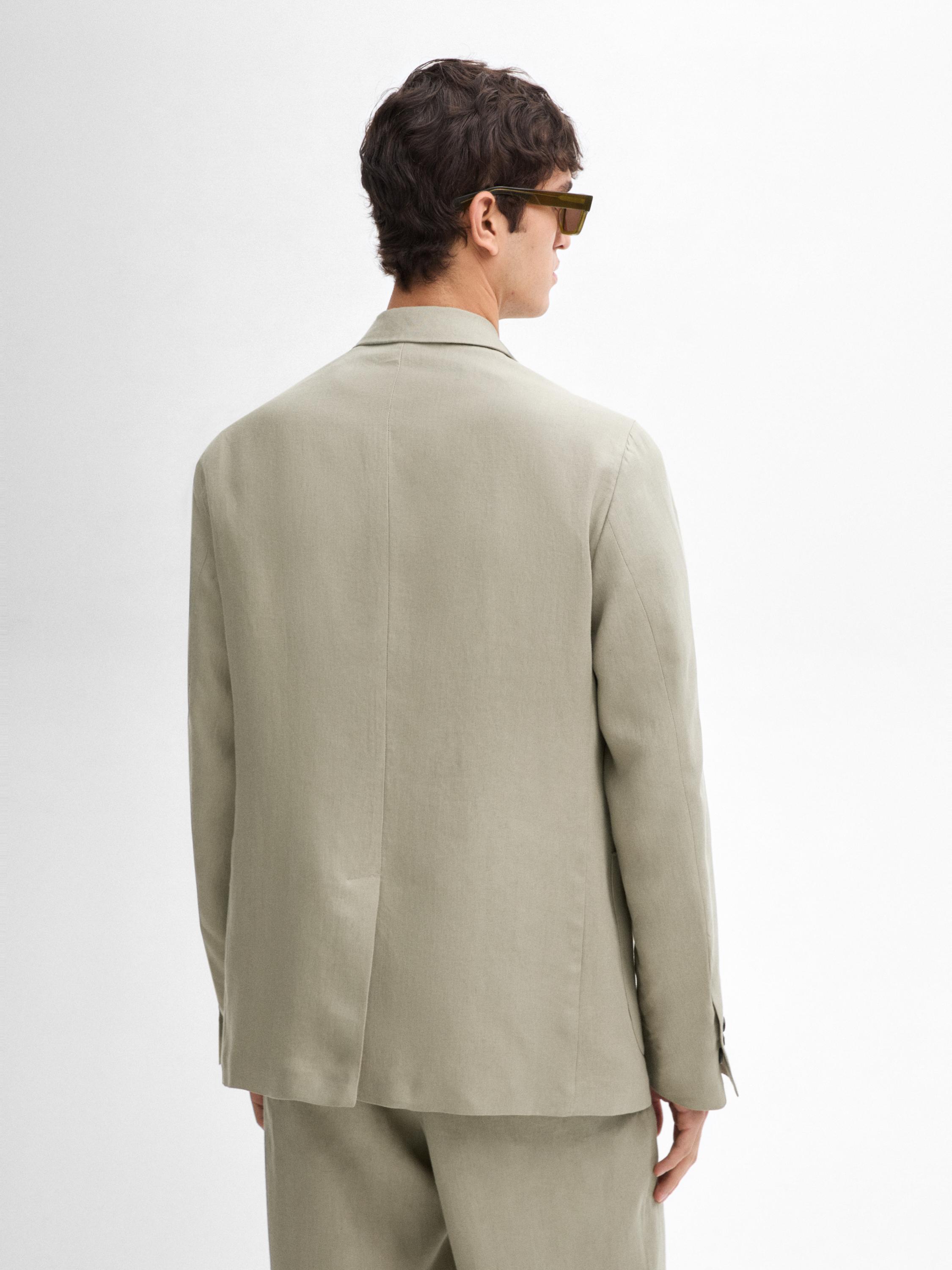 100% linen suit blazer