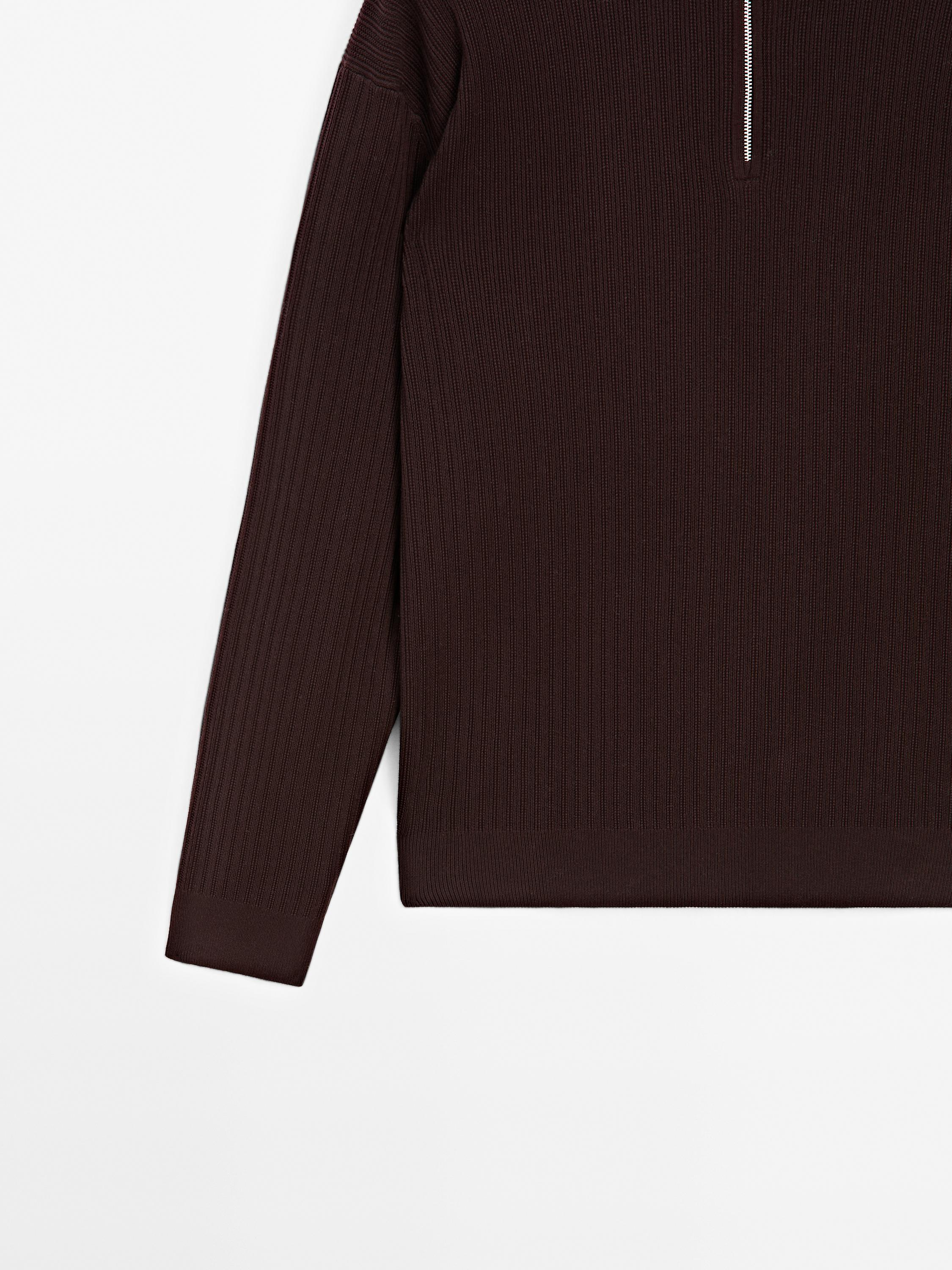 Pull en maille à col camionneur