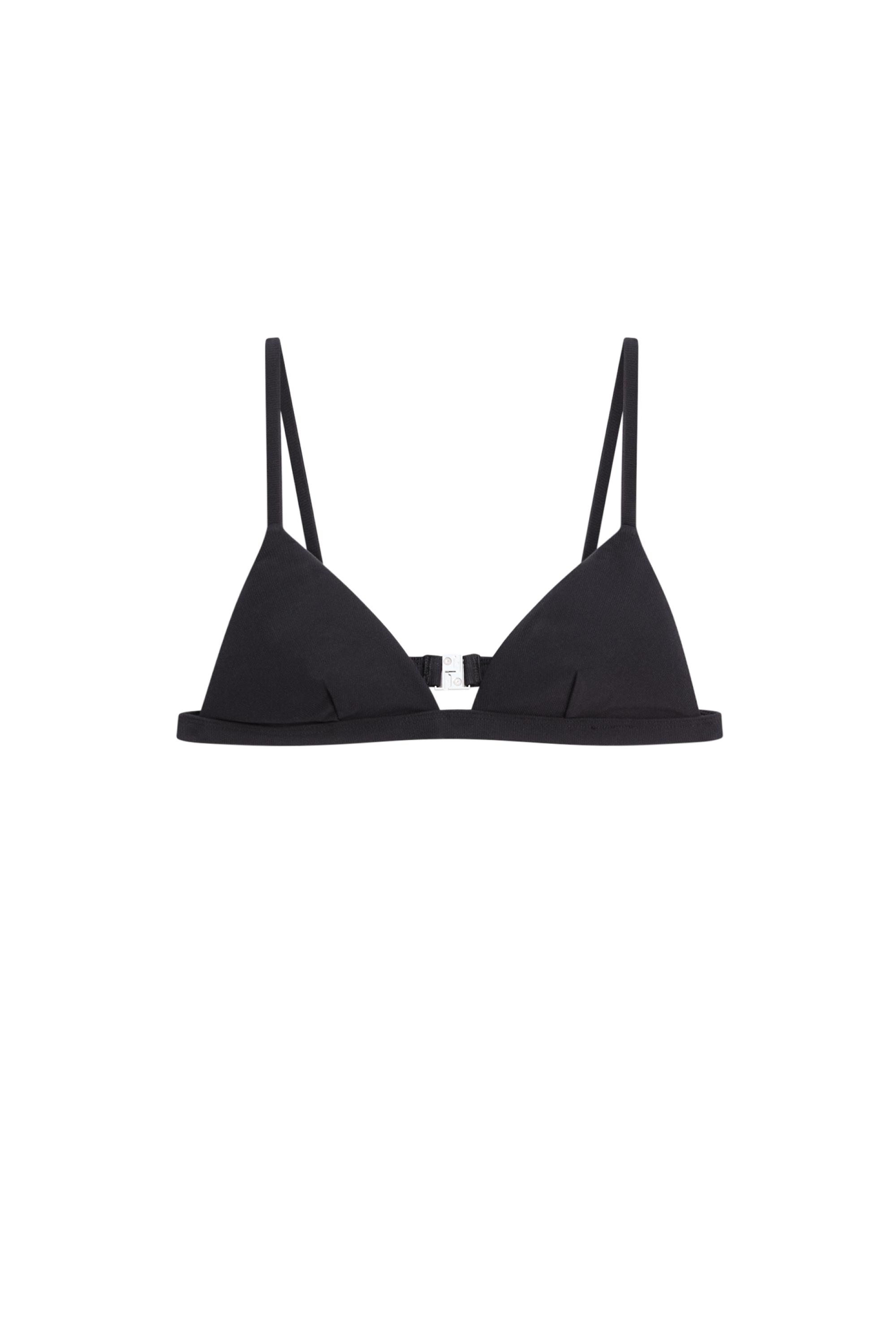 Triangle bikini top — BLACK