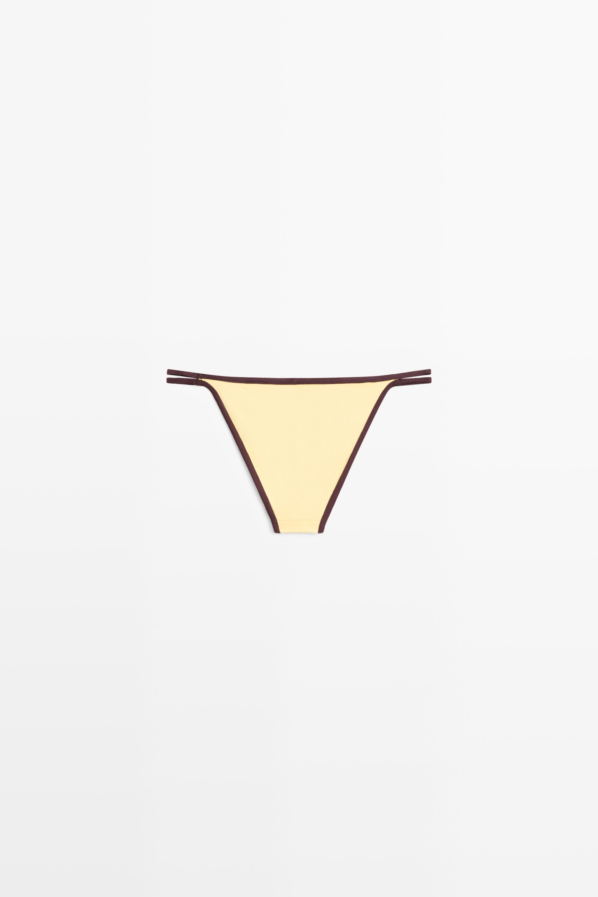 Contrast bikini bottoms — Vanilla