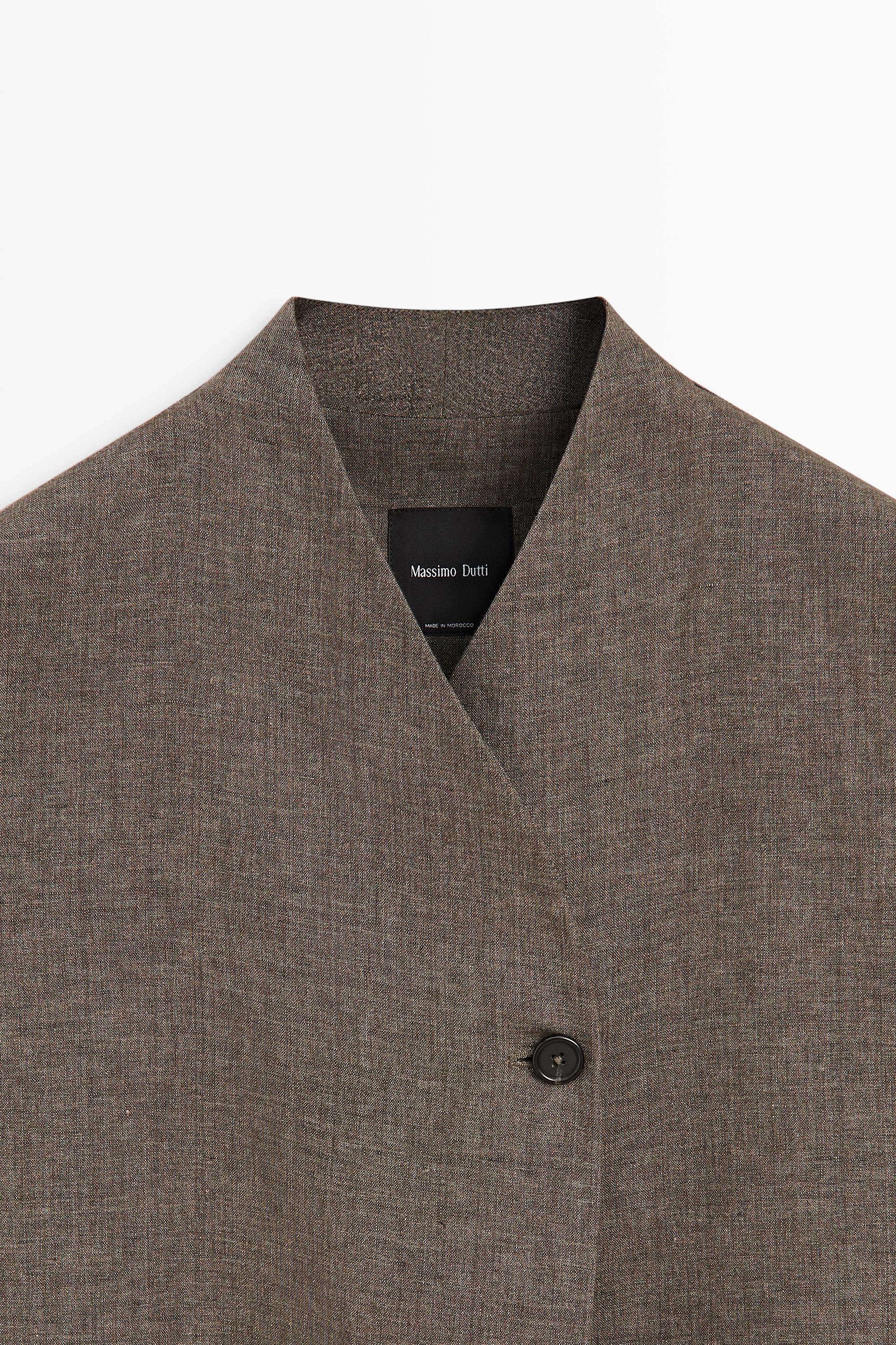 Linen melange waistcoat — CAREY