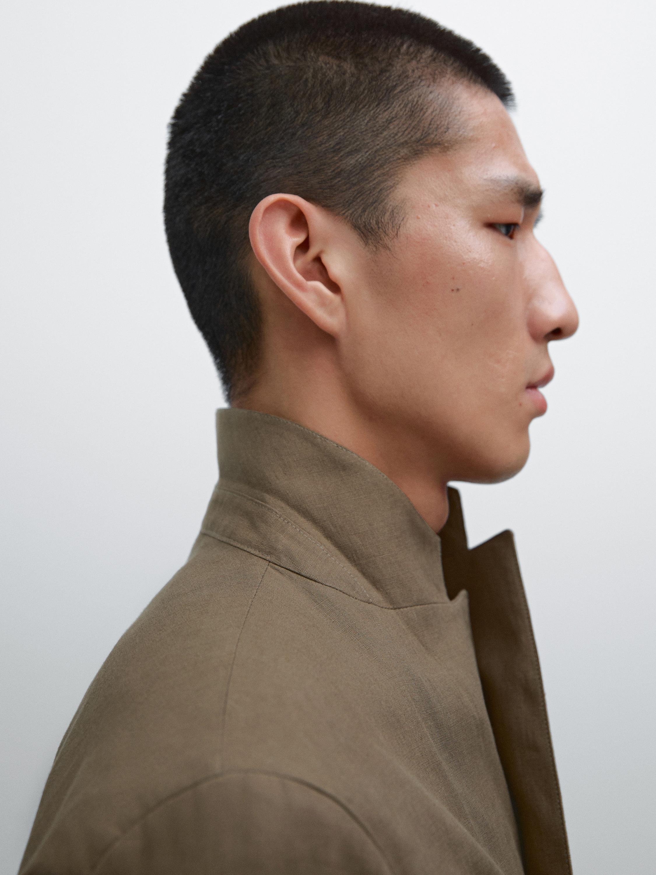 100% linen suit blazer