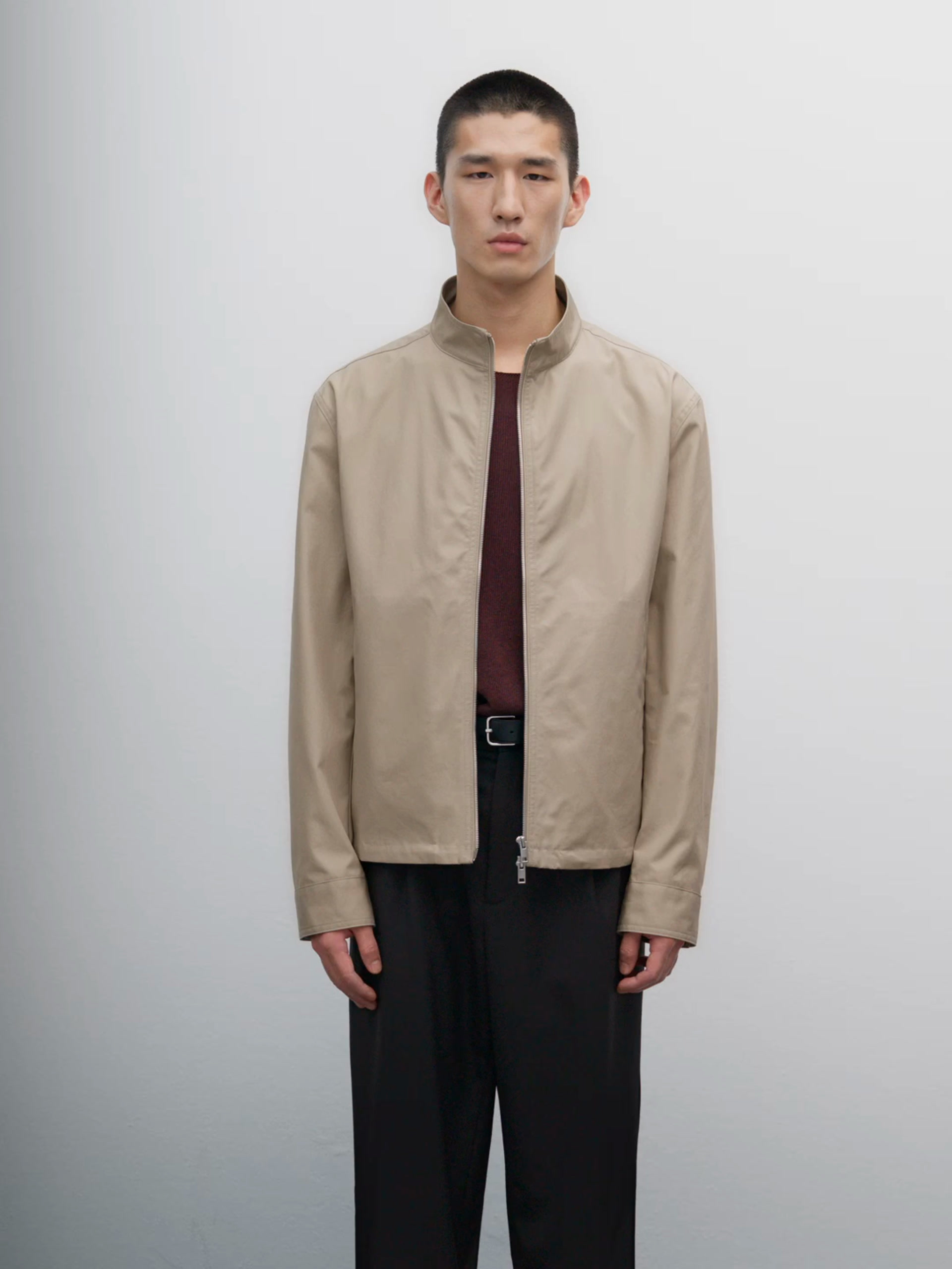 100% cotton zip jacket